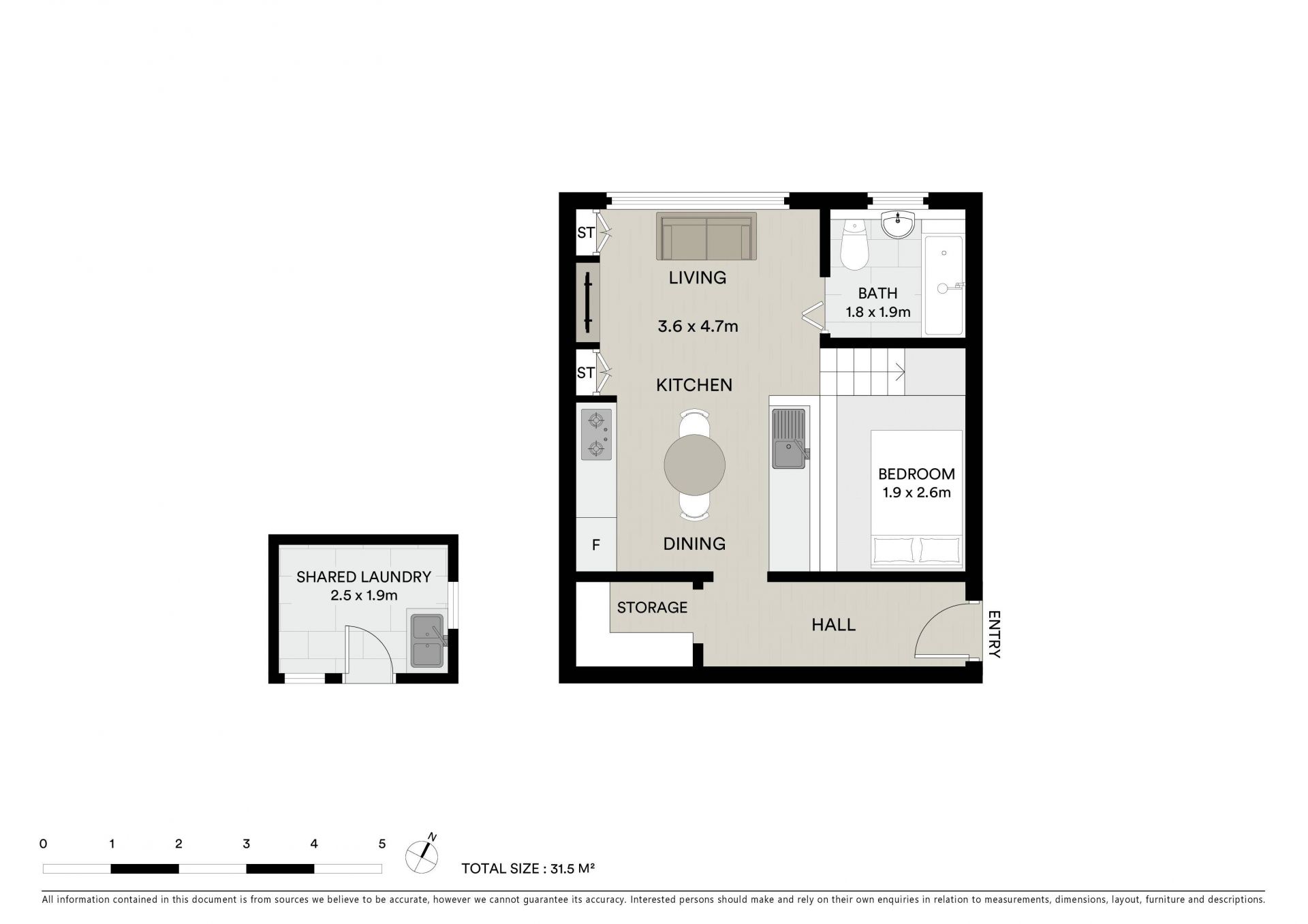 Cool inner city pad