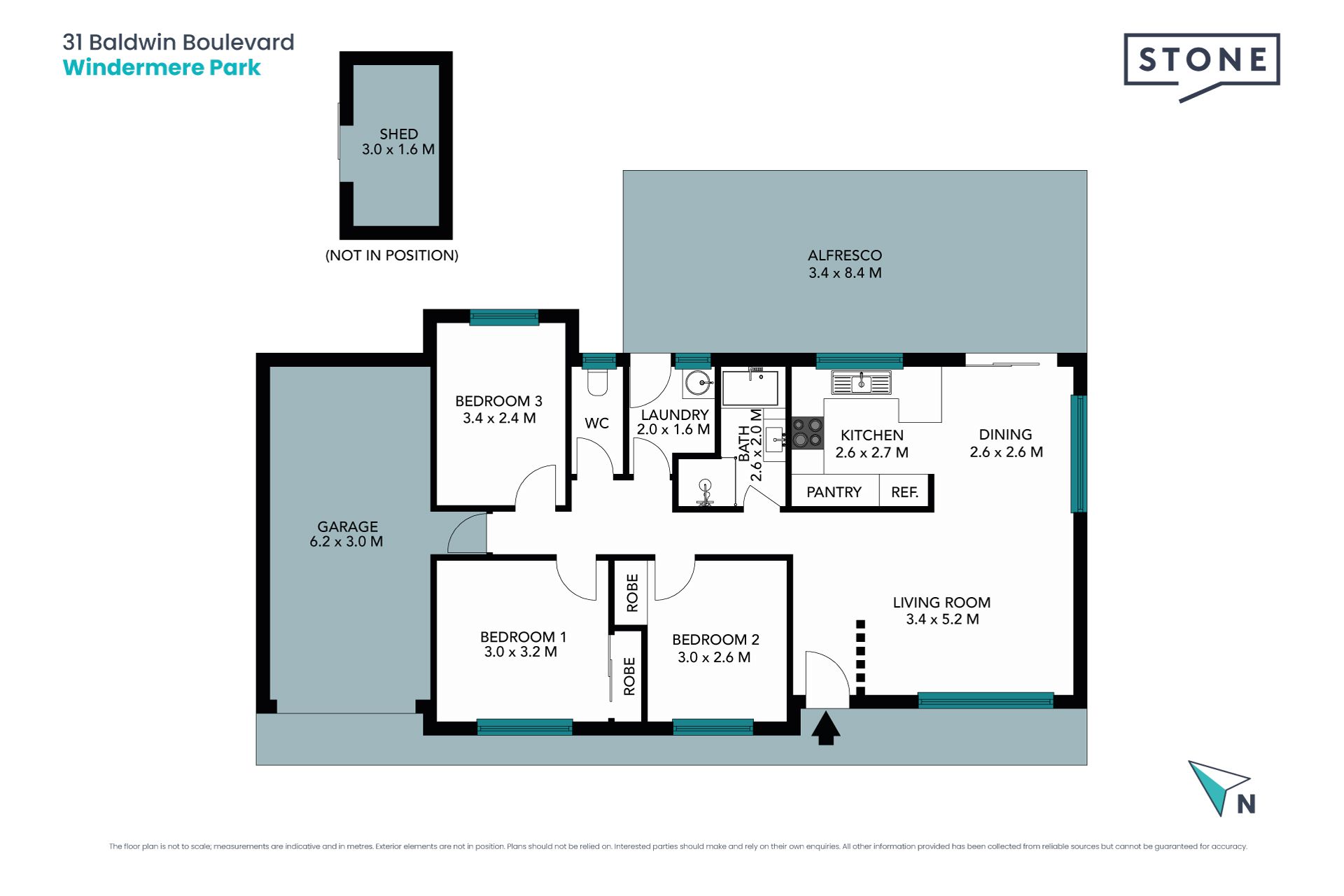 Tidy family home near the lake