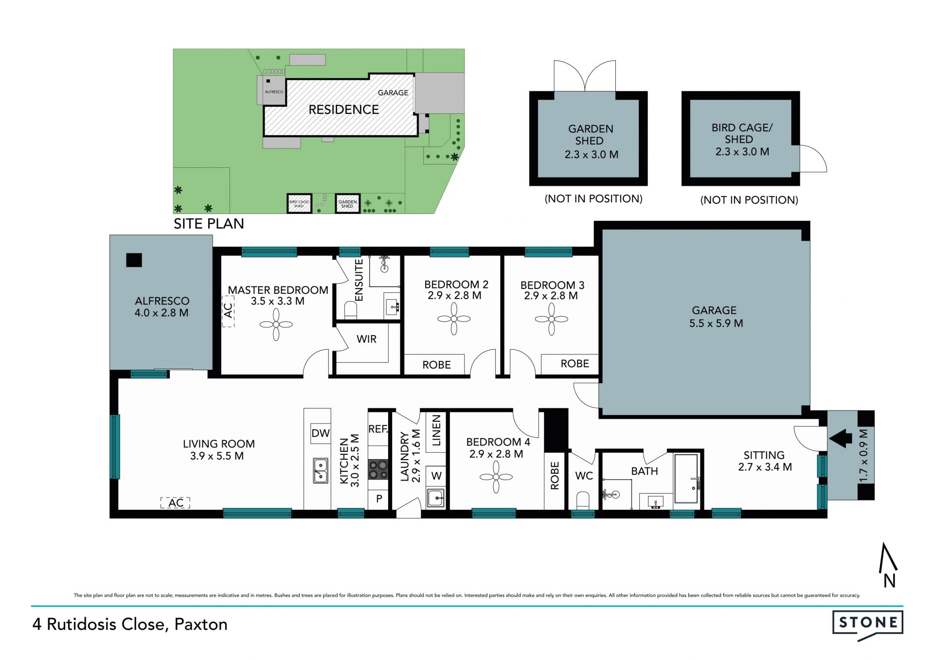 Near-new home with area views