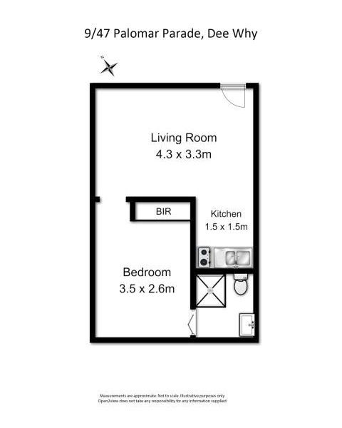 Well presented quiet apartment