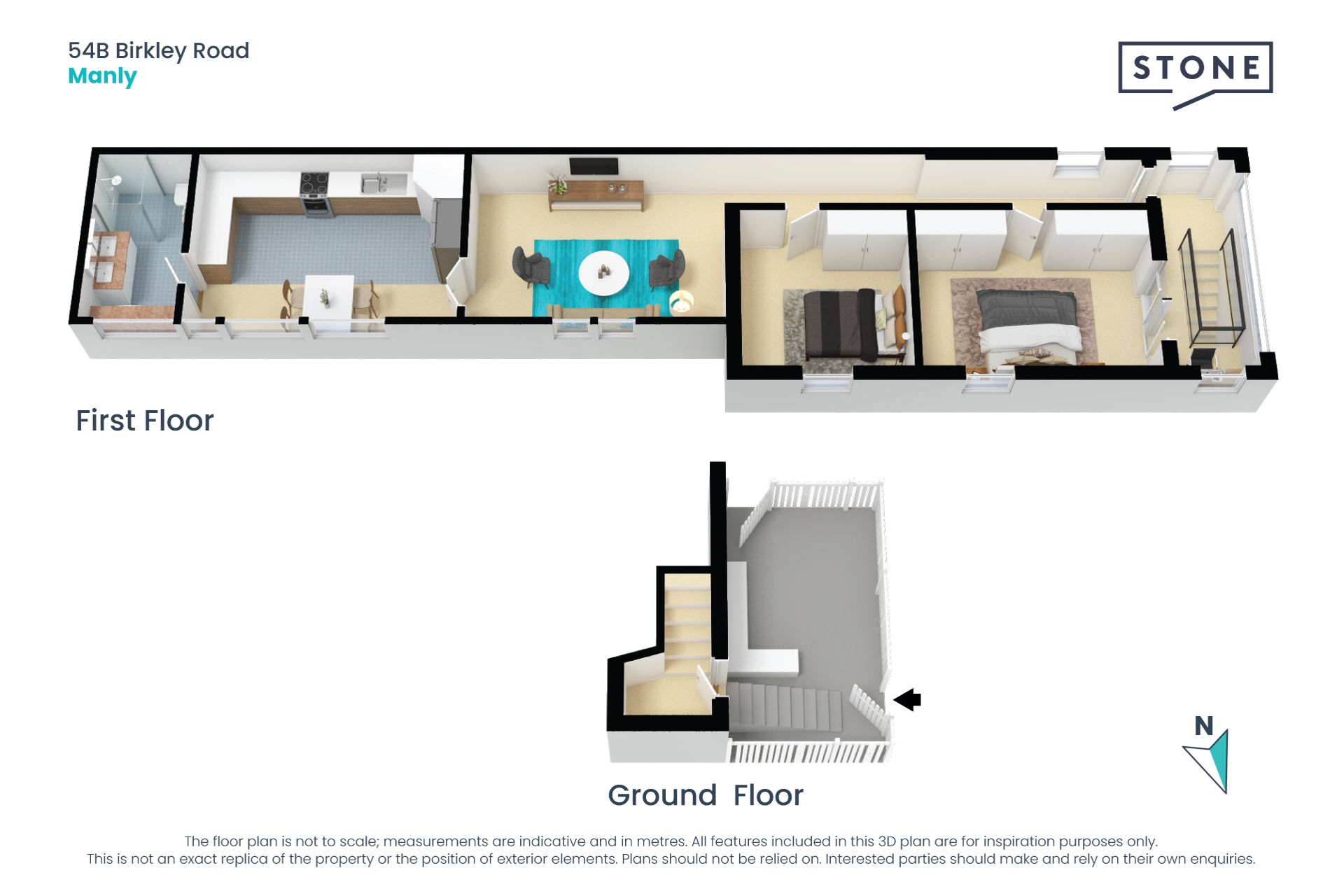 Gorgeous sun kissed upper duplex with courtyard