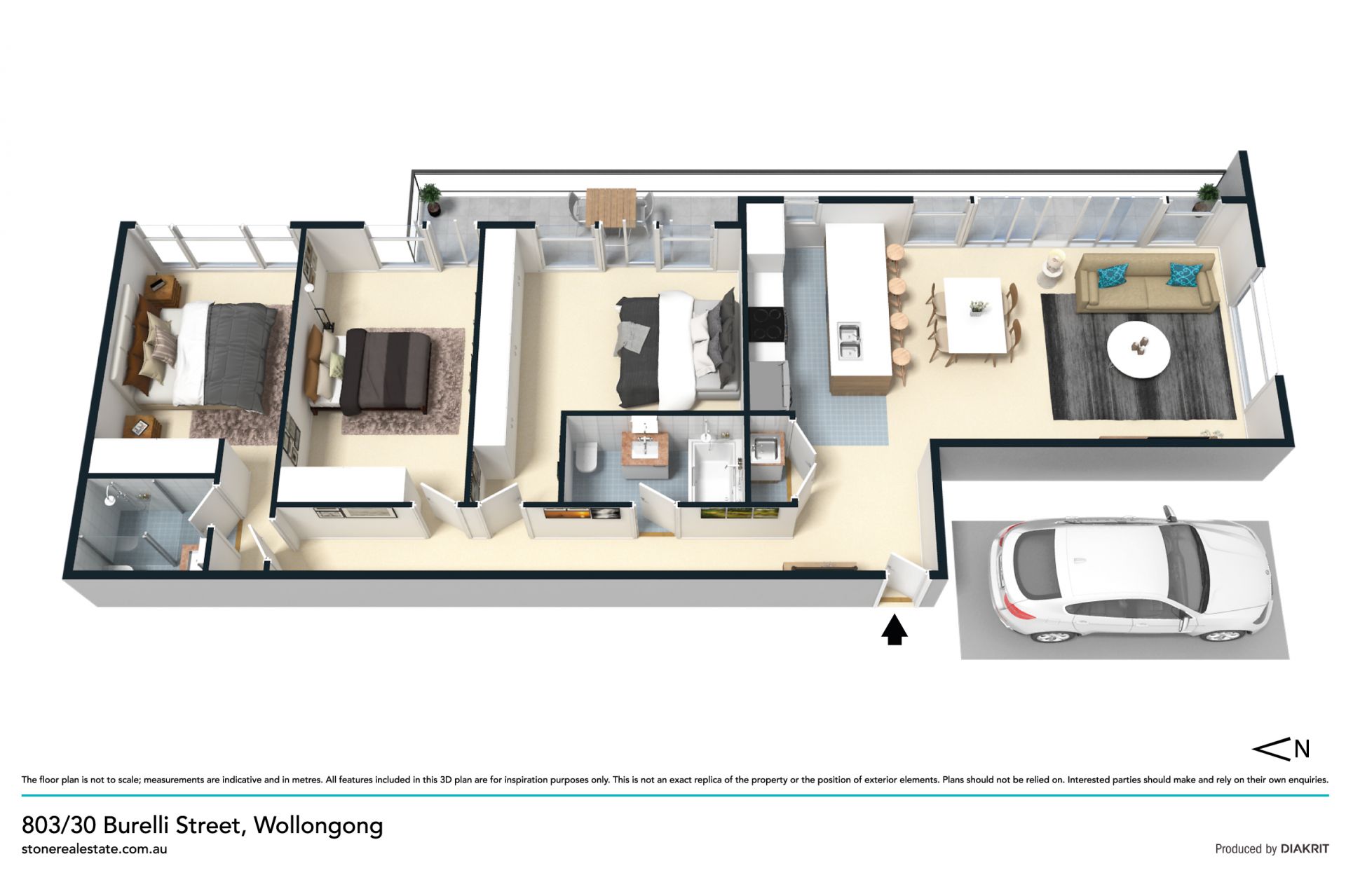 Embrace city living in a modern light filled apartment