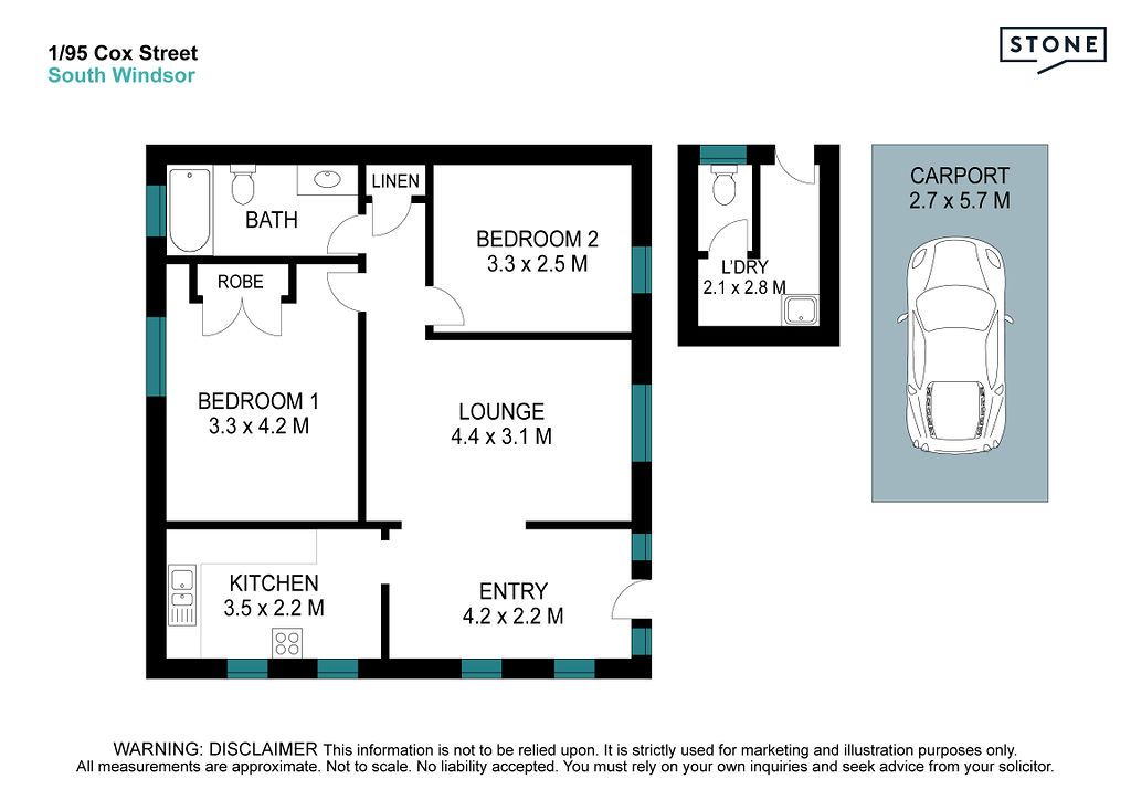 Spacious Two Bedroom Duplex