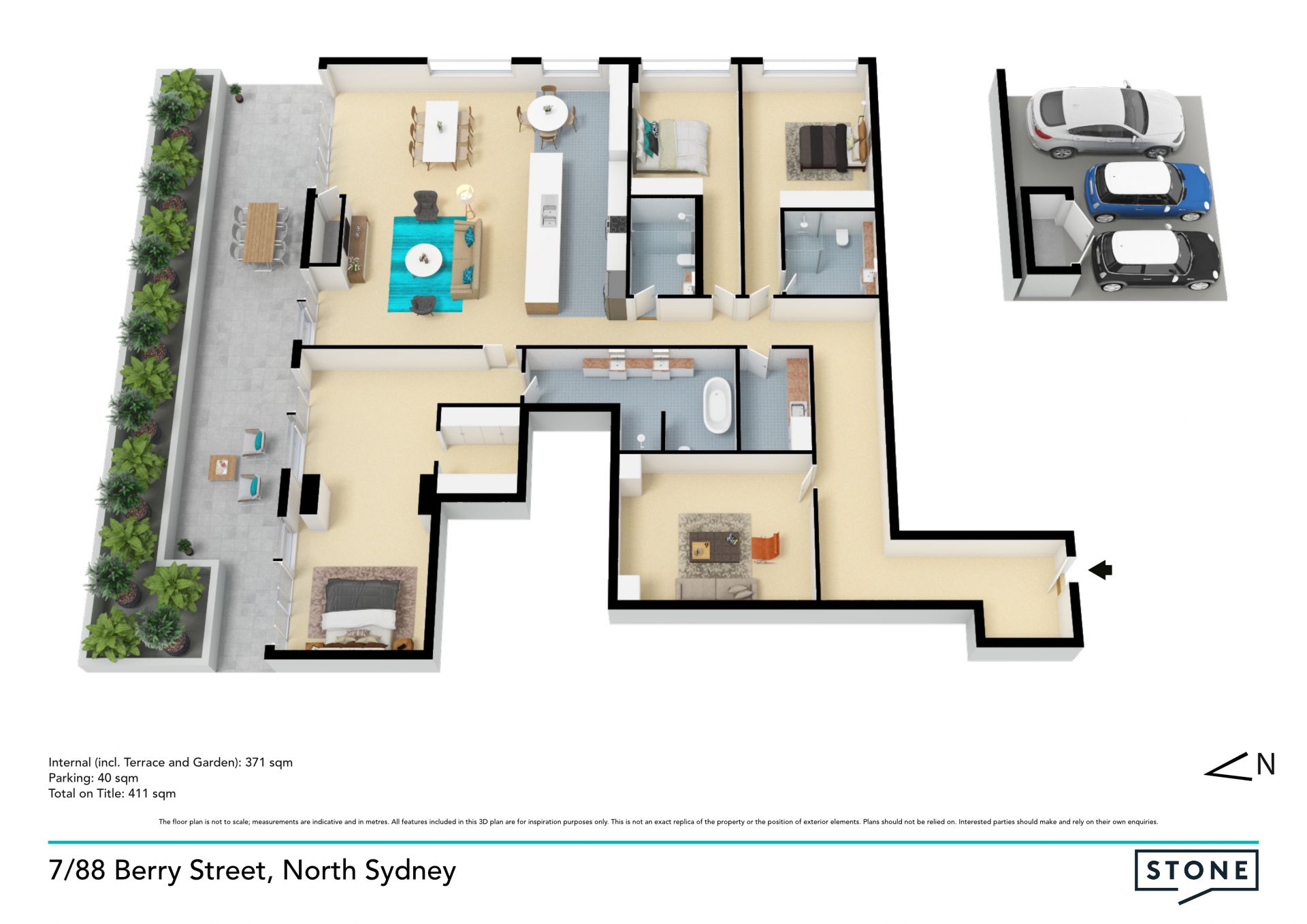 Luxurious executive living with superb entertaining