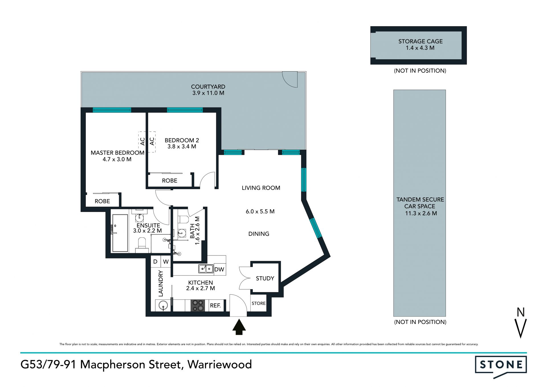 Executive courtyard apartment