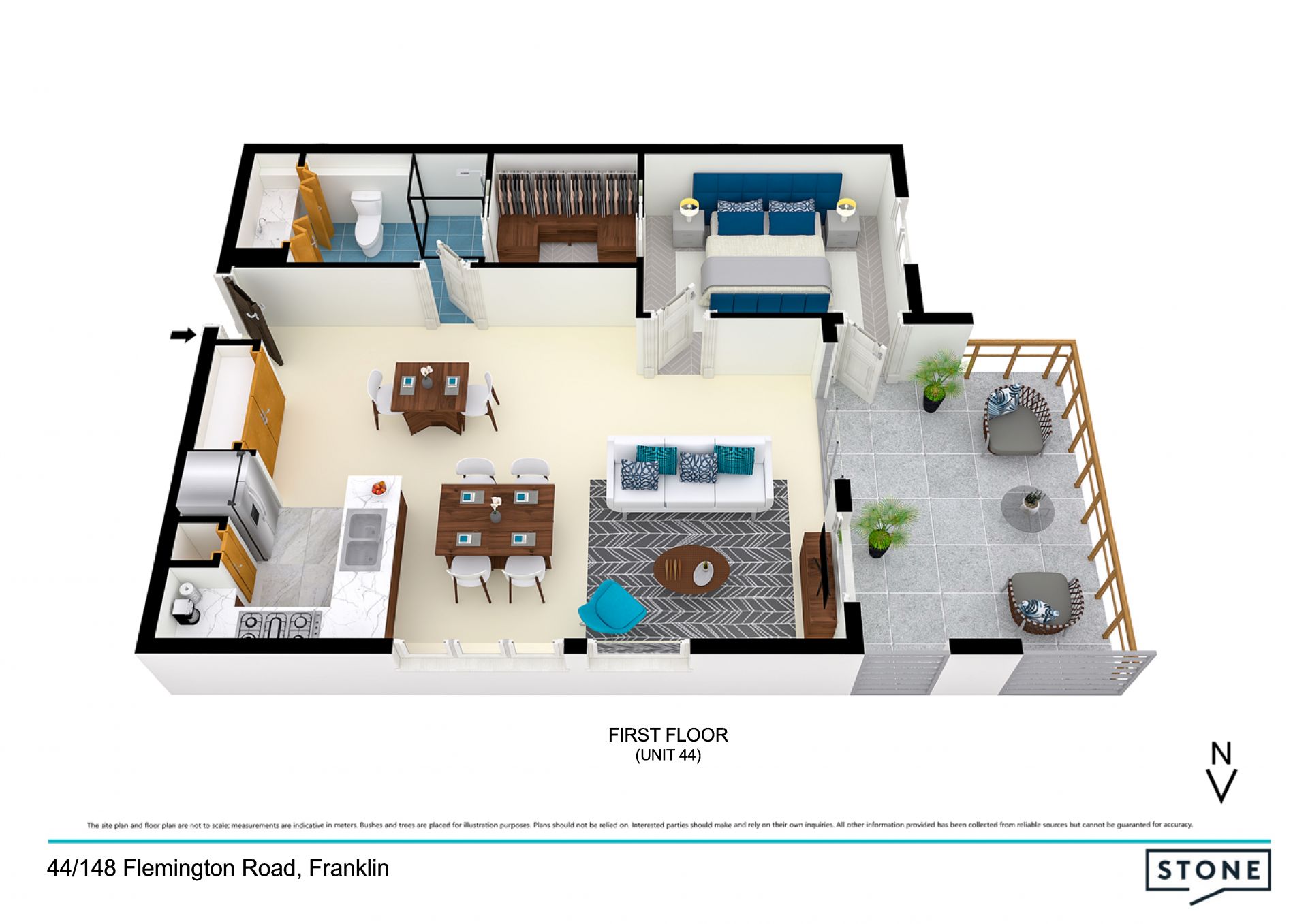 Large one bedroom apartment overlooking wetlands