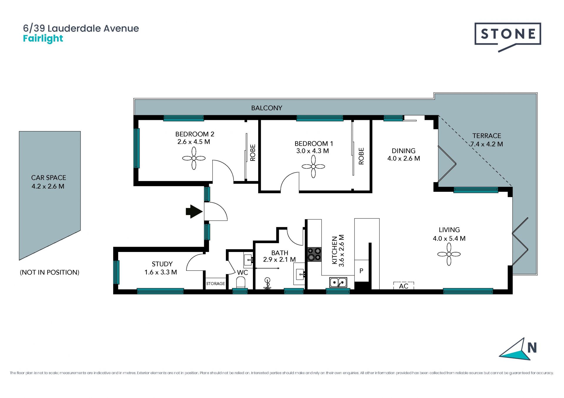 Modern 2 Bed + Study with panoramic harbour views