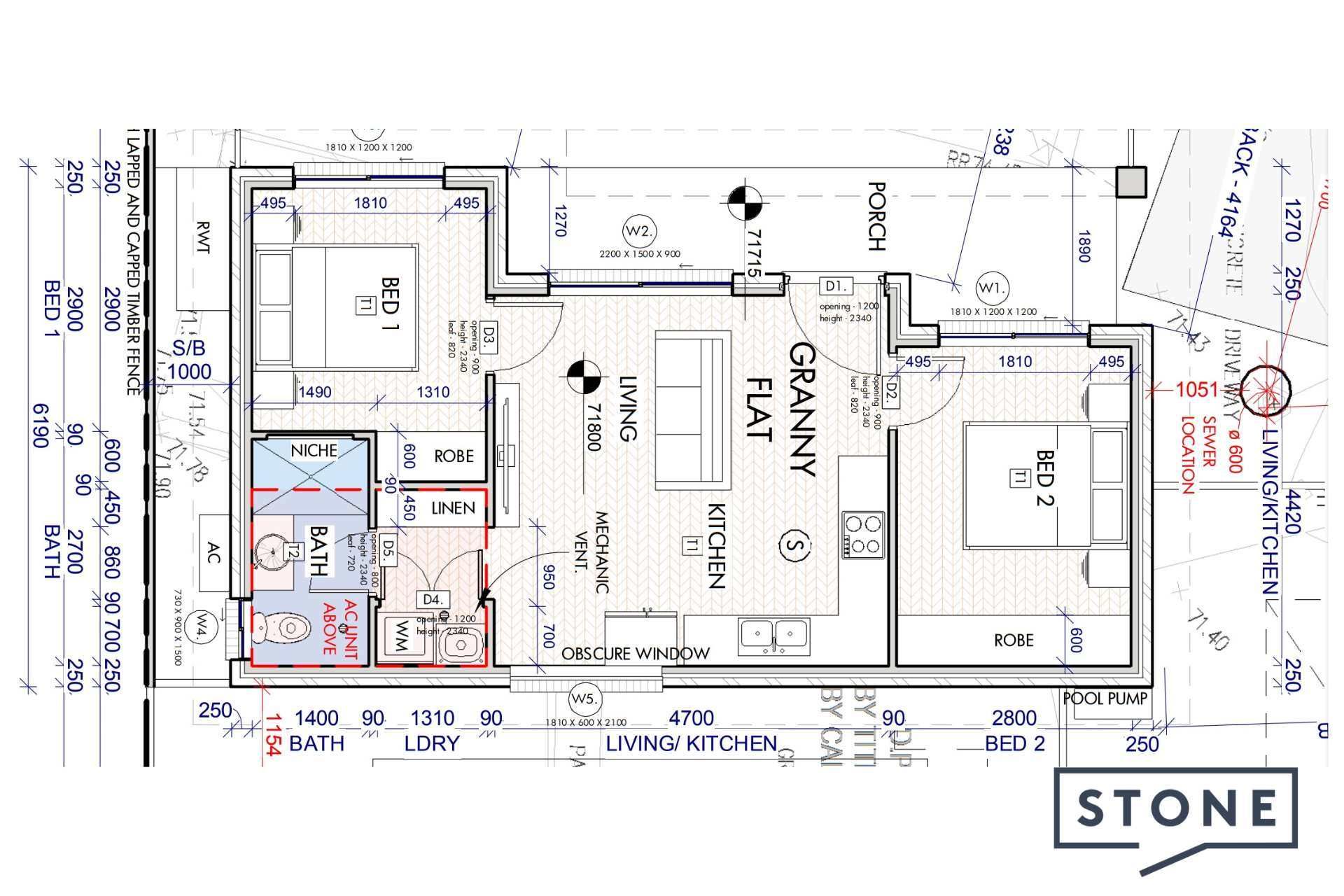 2-Bedroom Granny Flat with Private Entry & Driveway Parking with its own address in Kellyville
