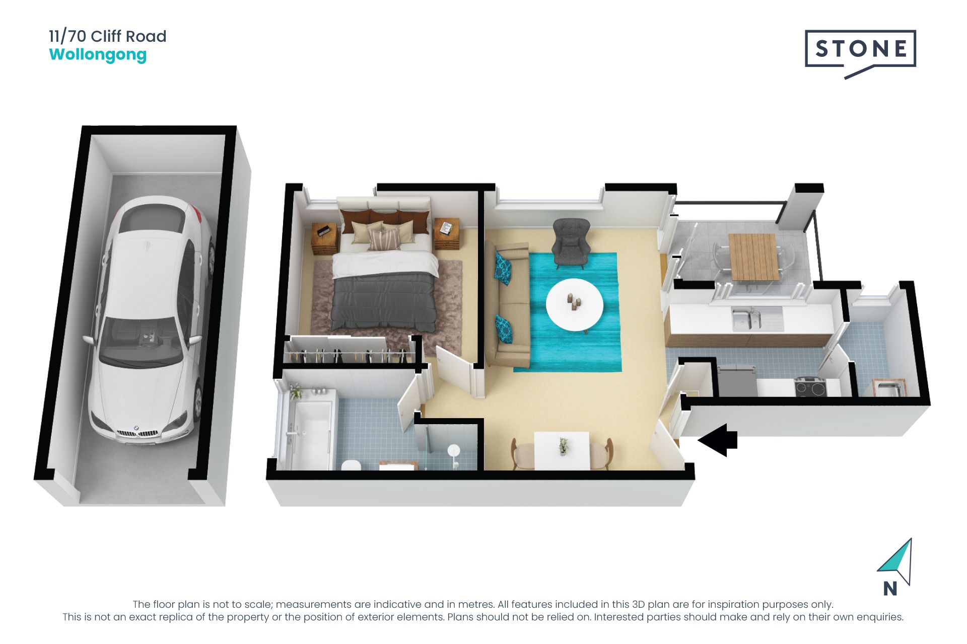 Ocean aspect from beachside apartment