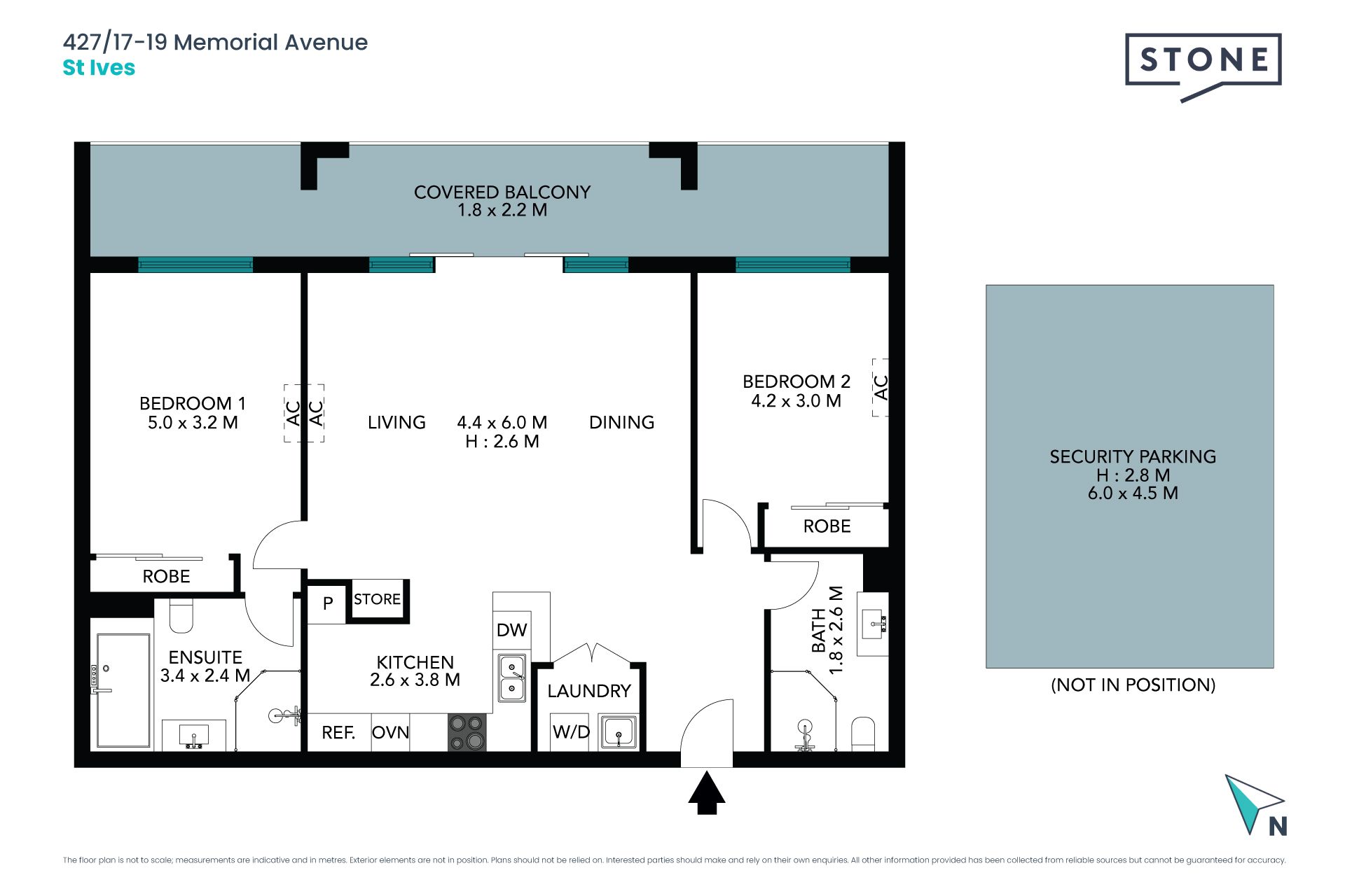 Immaculate oversized apartment with leafy aspect