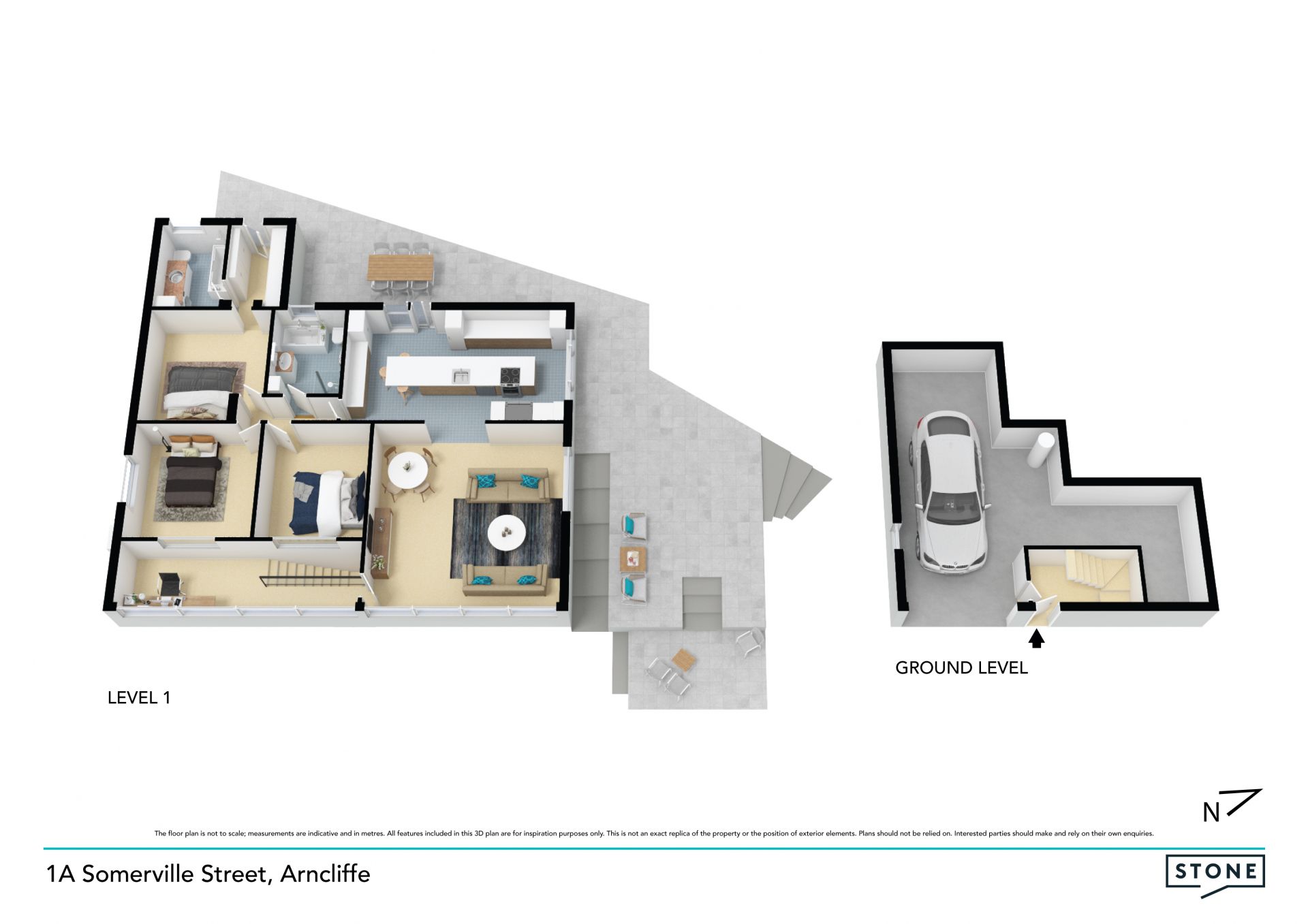 Renovated freestanding home in elevated position