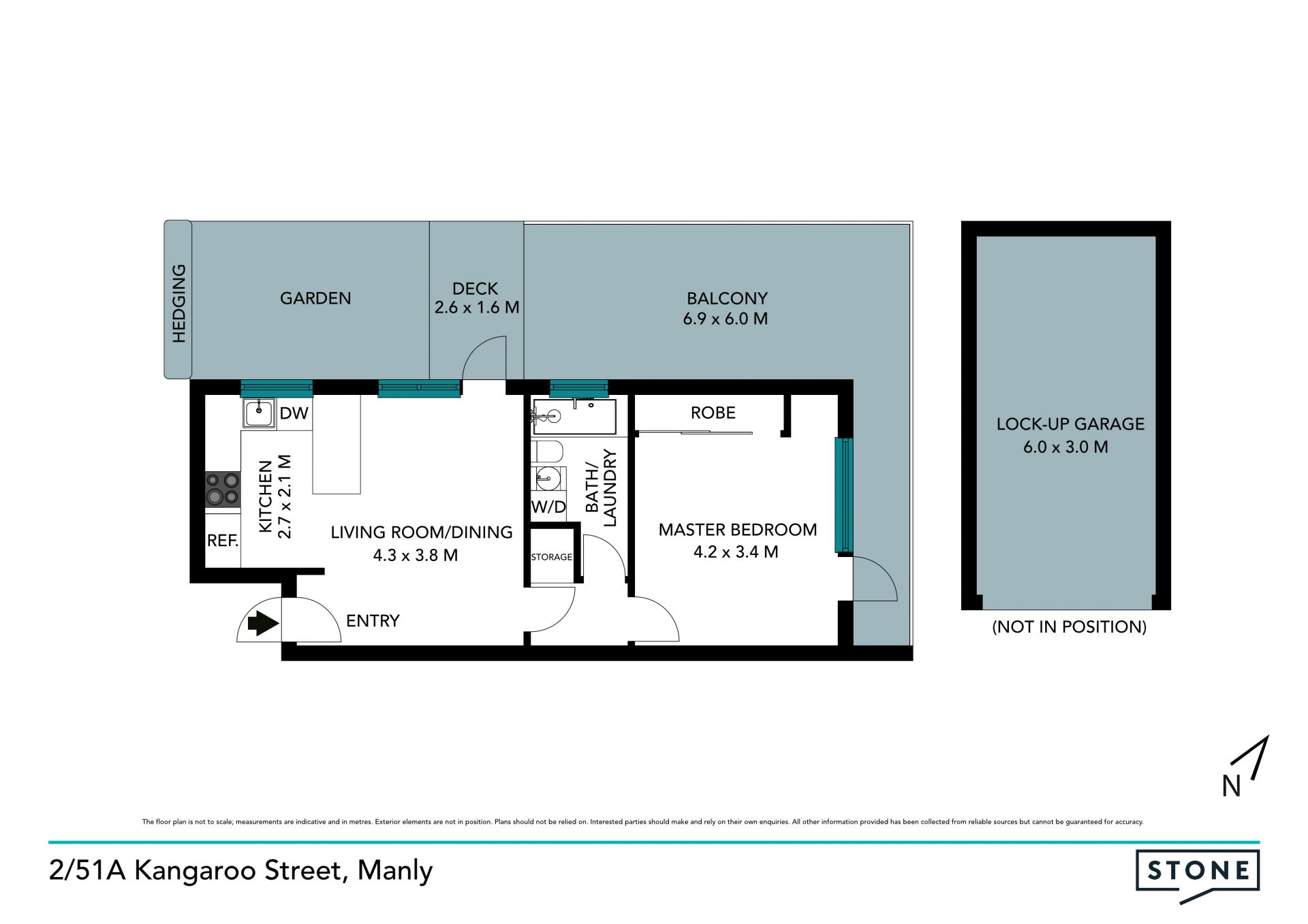 Position perfect apartment with outdoor appeal
