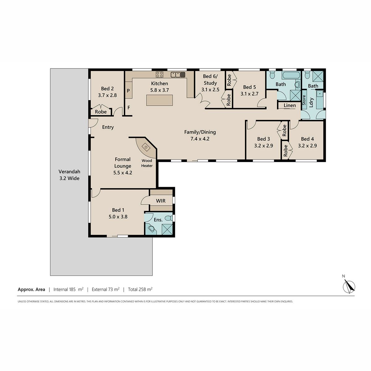 SPACIOUS 6 BEDROOM HOME WITH HUGE POTENTIAL ON 2.06 Ha