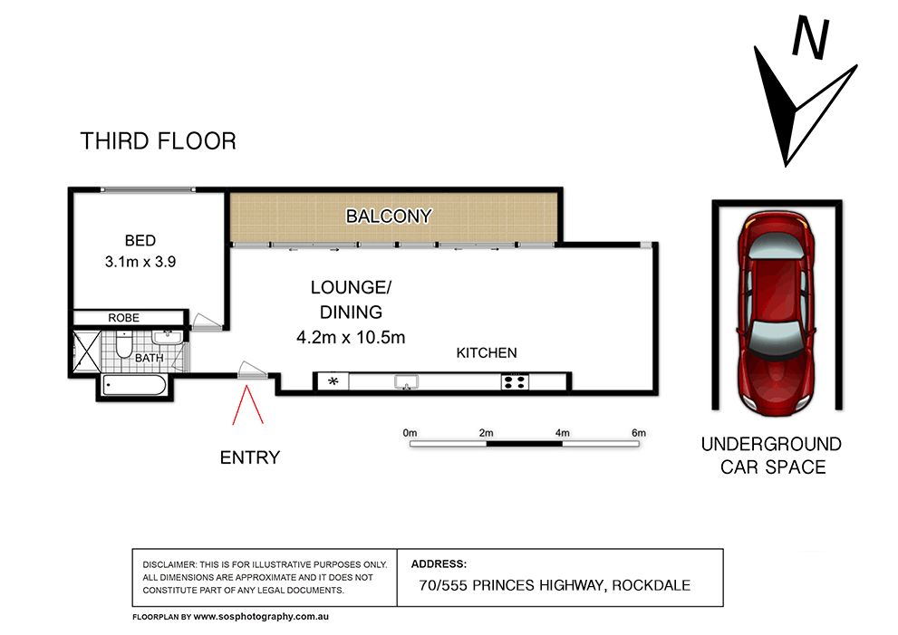 Light Filled One Bedroom Apartment