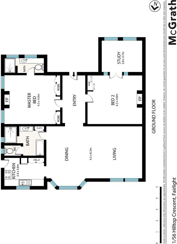 Updated ground floor apartment of superb character