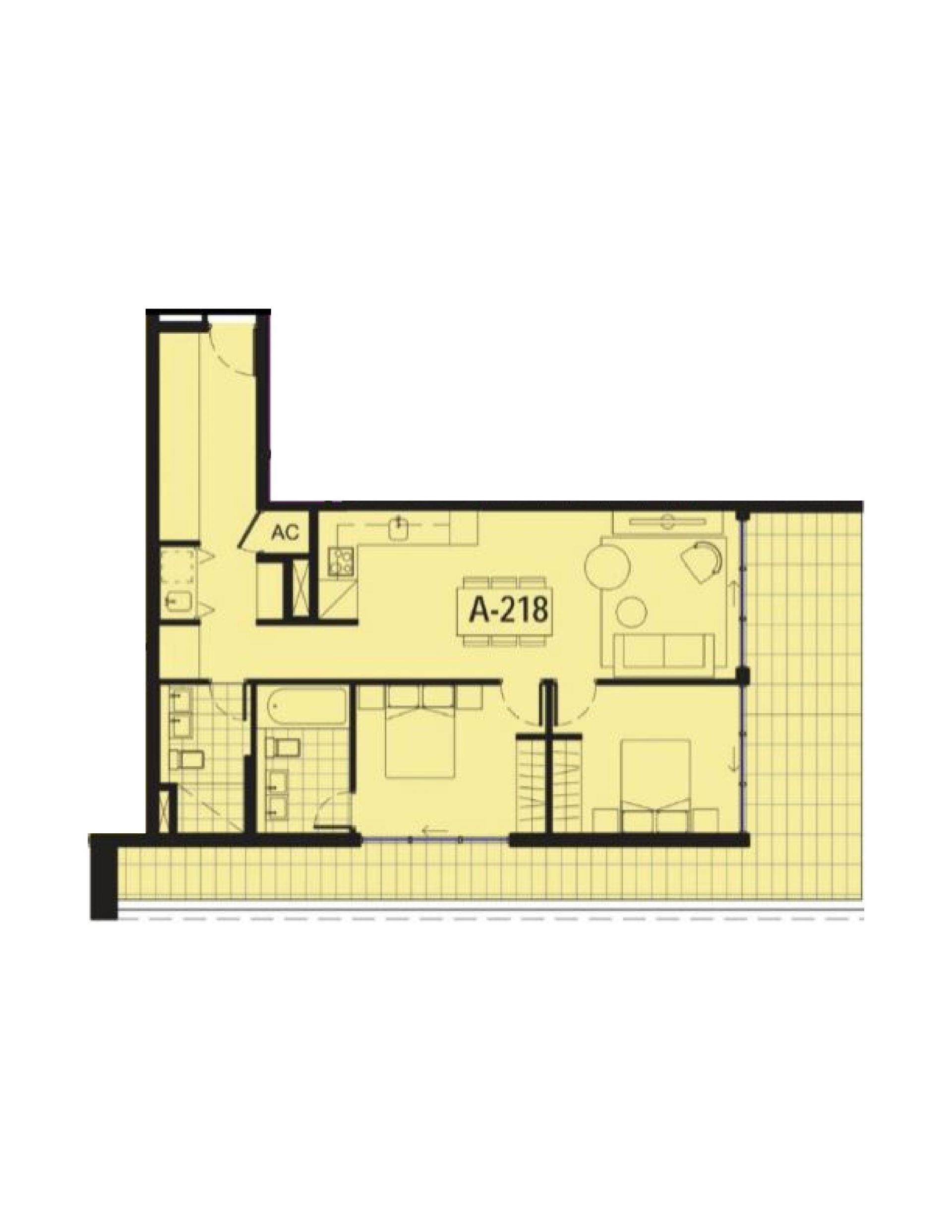 TWO-BEDROOM APARTMENT WITH SPACIOUS BALCONY IN CANTERBURY