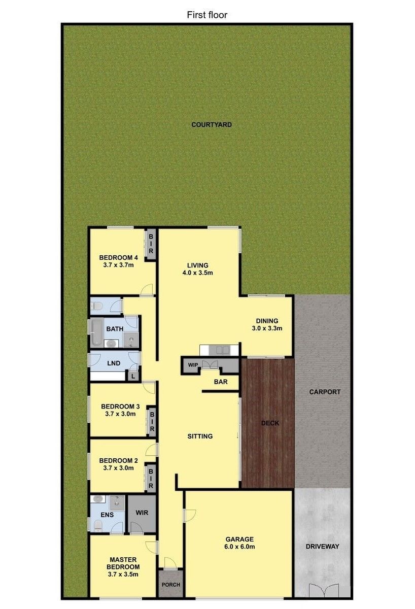 Amazing family living with side access on 611m²