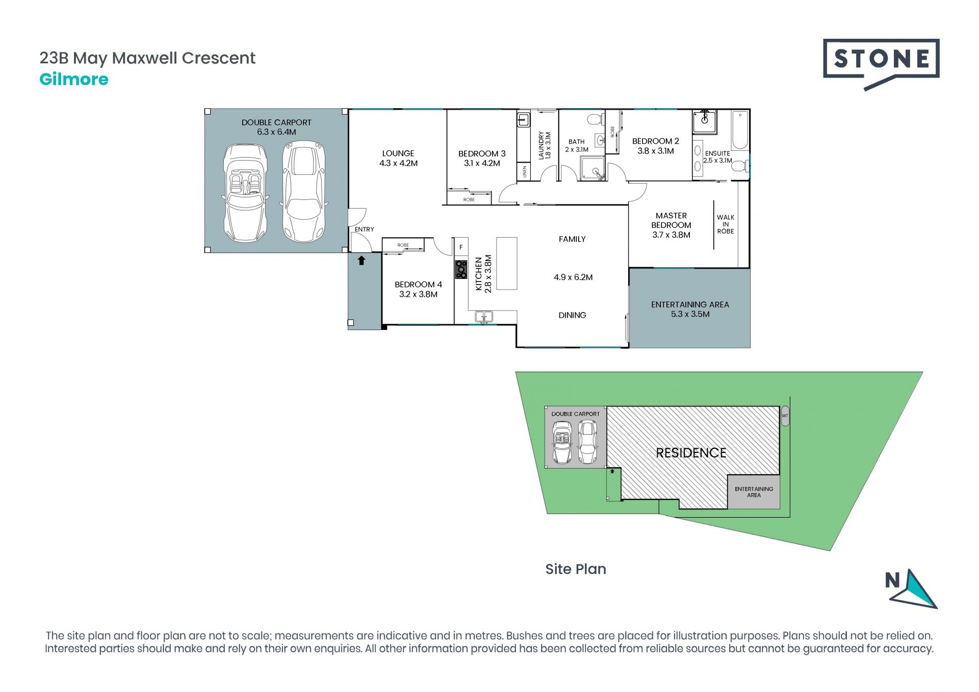 Contemporary single level home on a 525sqm block.