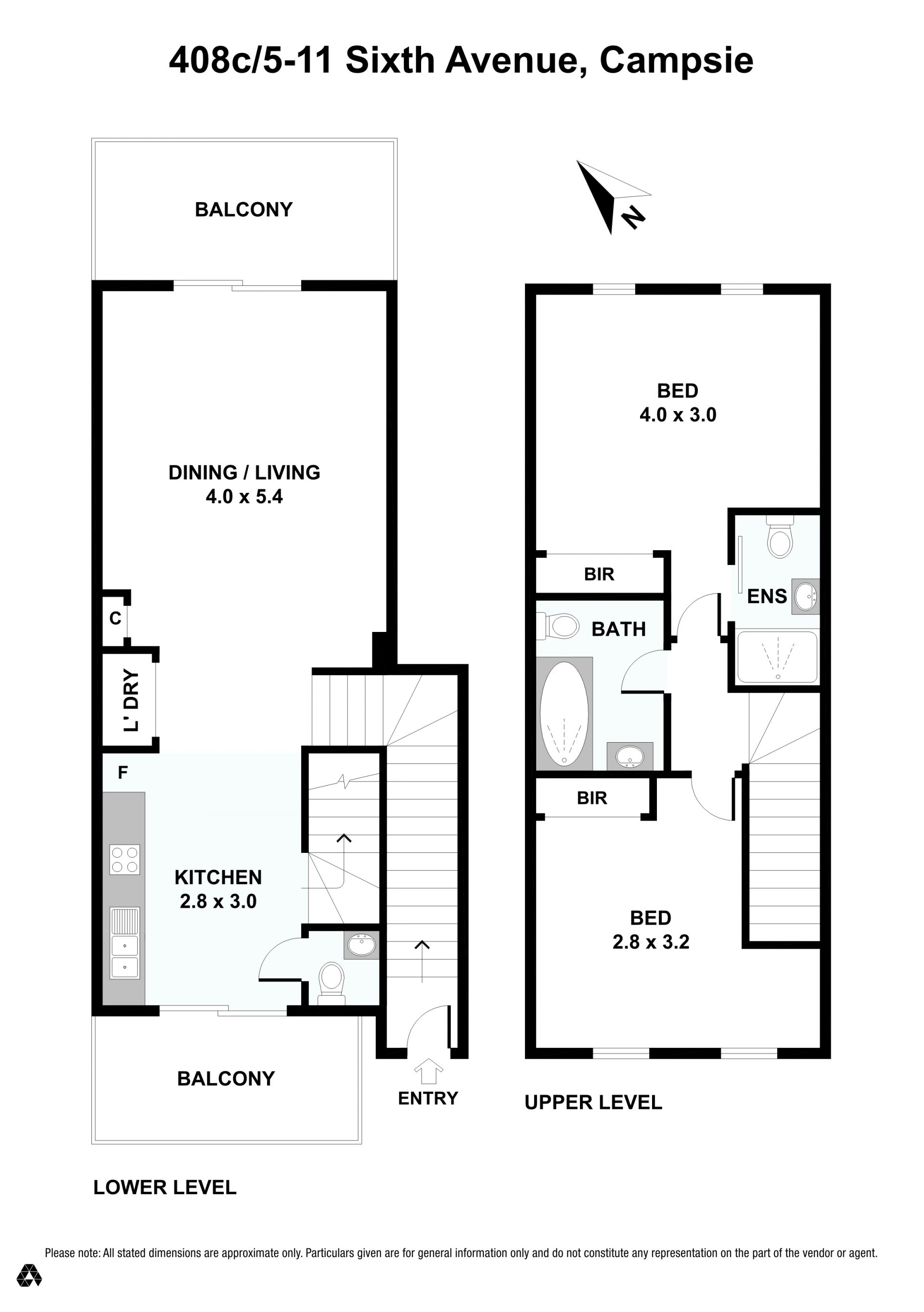 Townhouse Style, Split level Apartment