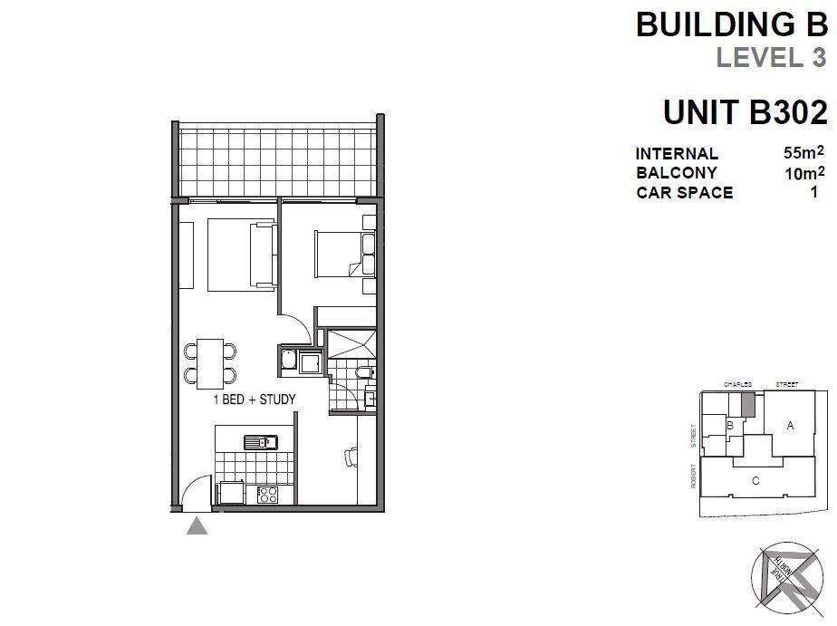 Sun Filled North Facing Apartment plus study/second bedroom