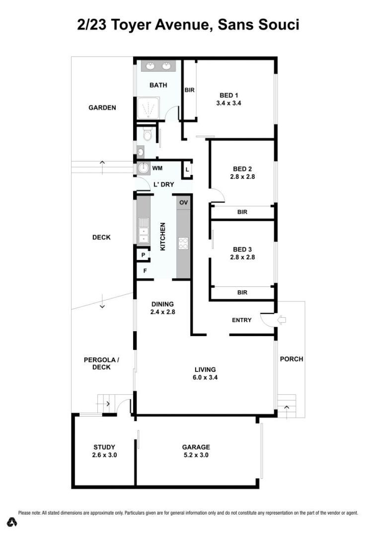 Three Bedroom Home Plus Study