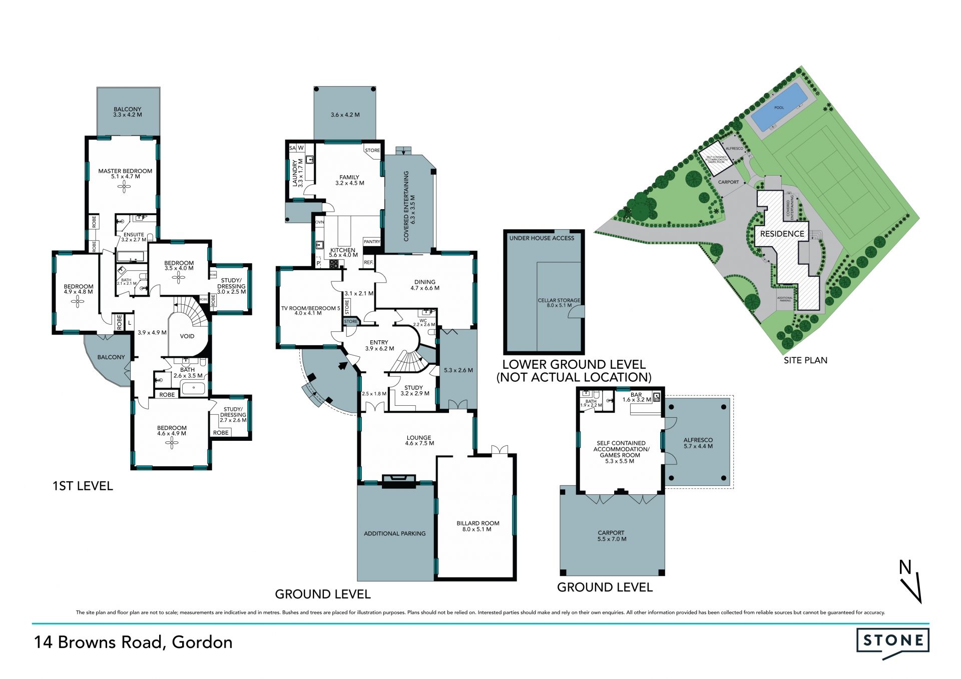 Grand tennis estate adjoining golf course