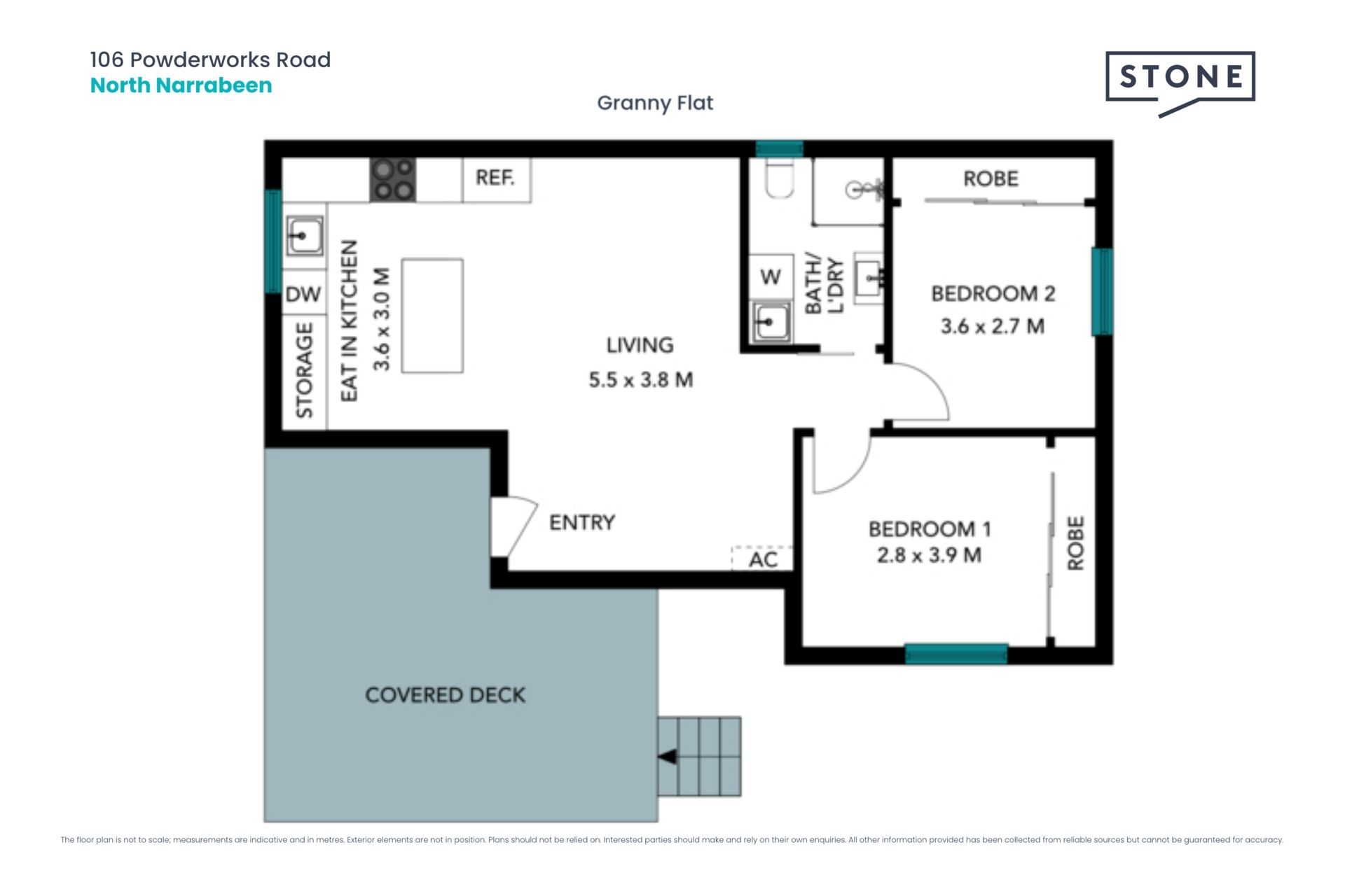 Two-bedroom granny flat