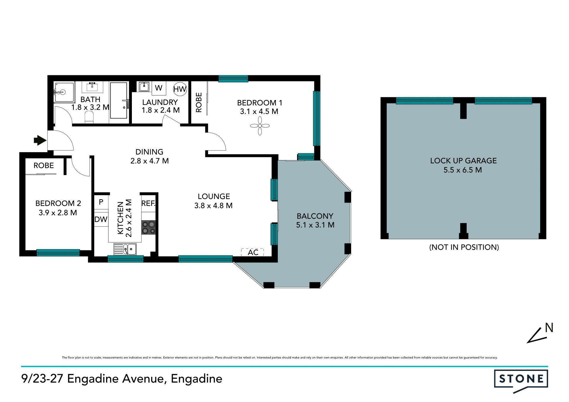 Modern and spacious