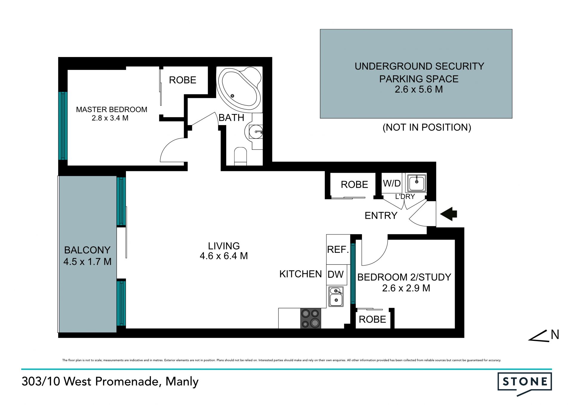 Sleek and sunny pad with views right by the action