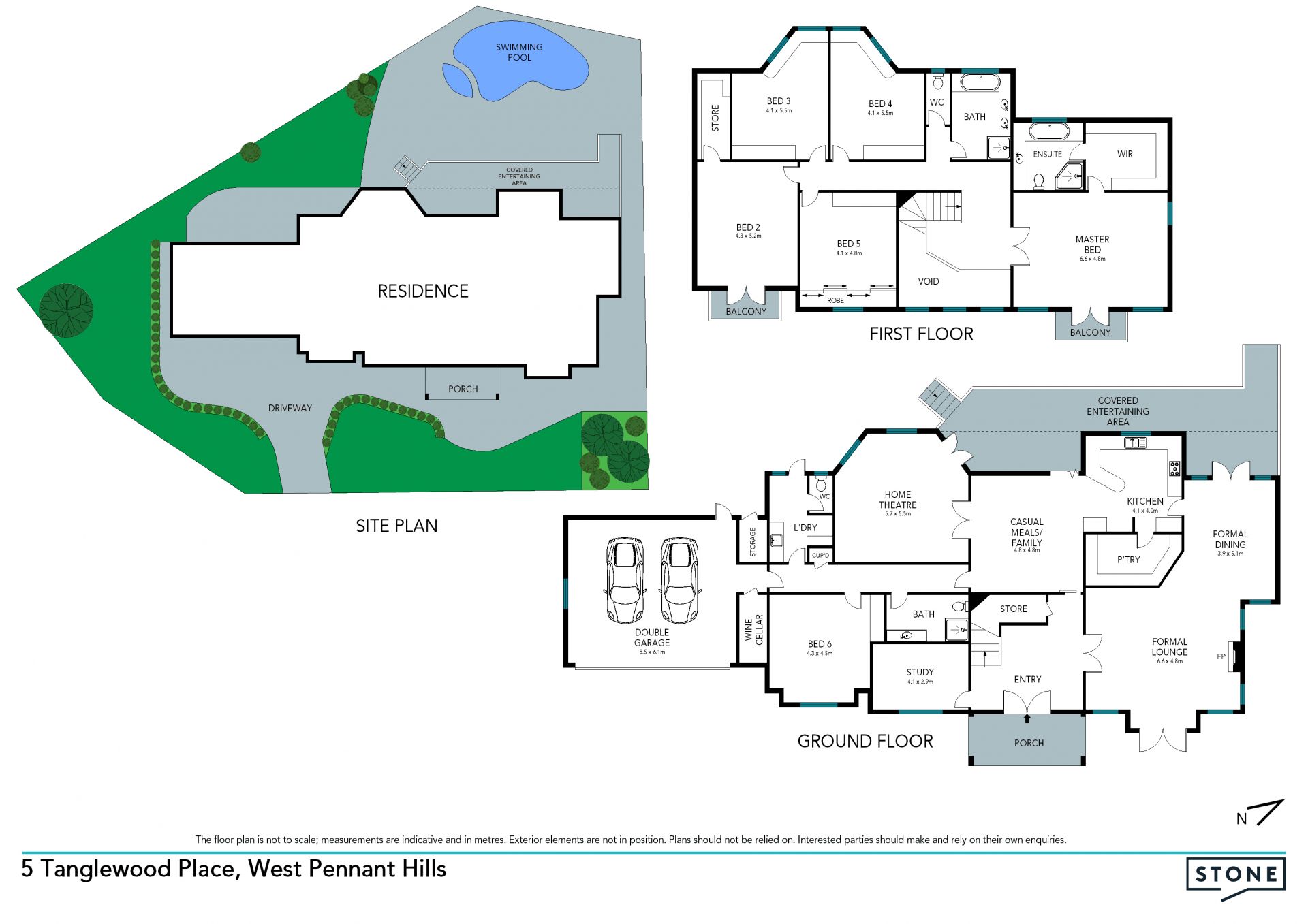 Modern grandeur in cul-de-sac setting