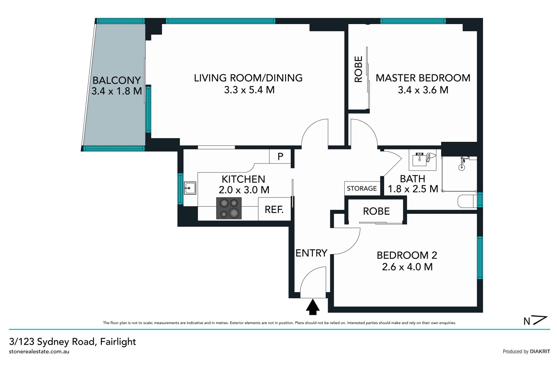 Position, potential and easy access to the beach