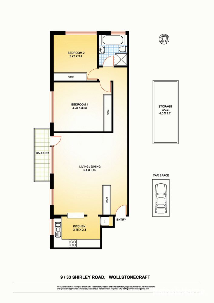 Large 2 bedroom apartment with Harbour views