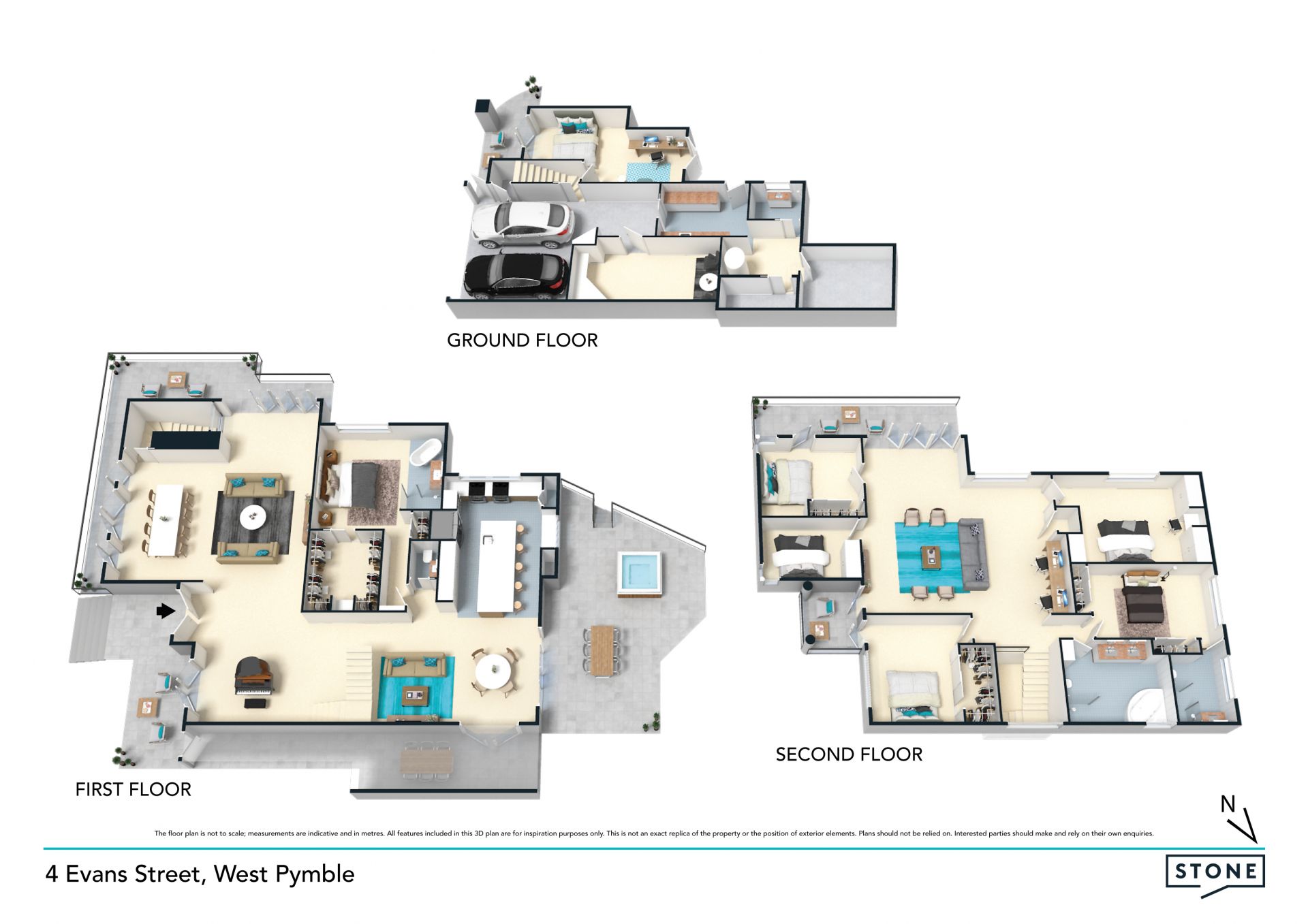 Treetop views - spectacular designer features throughout