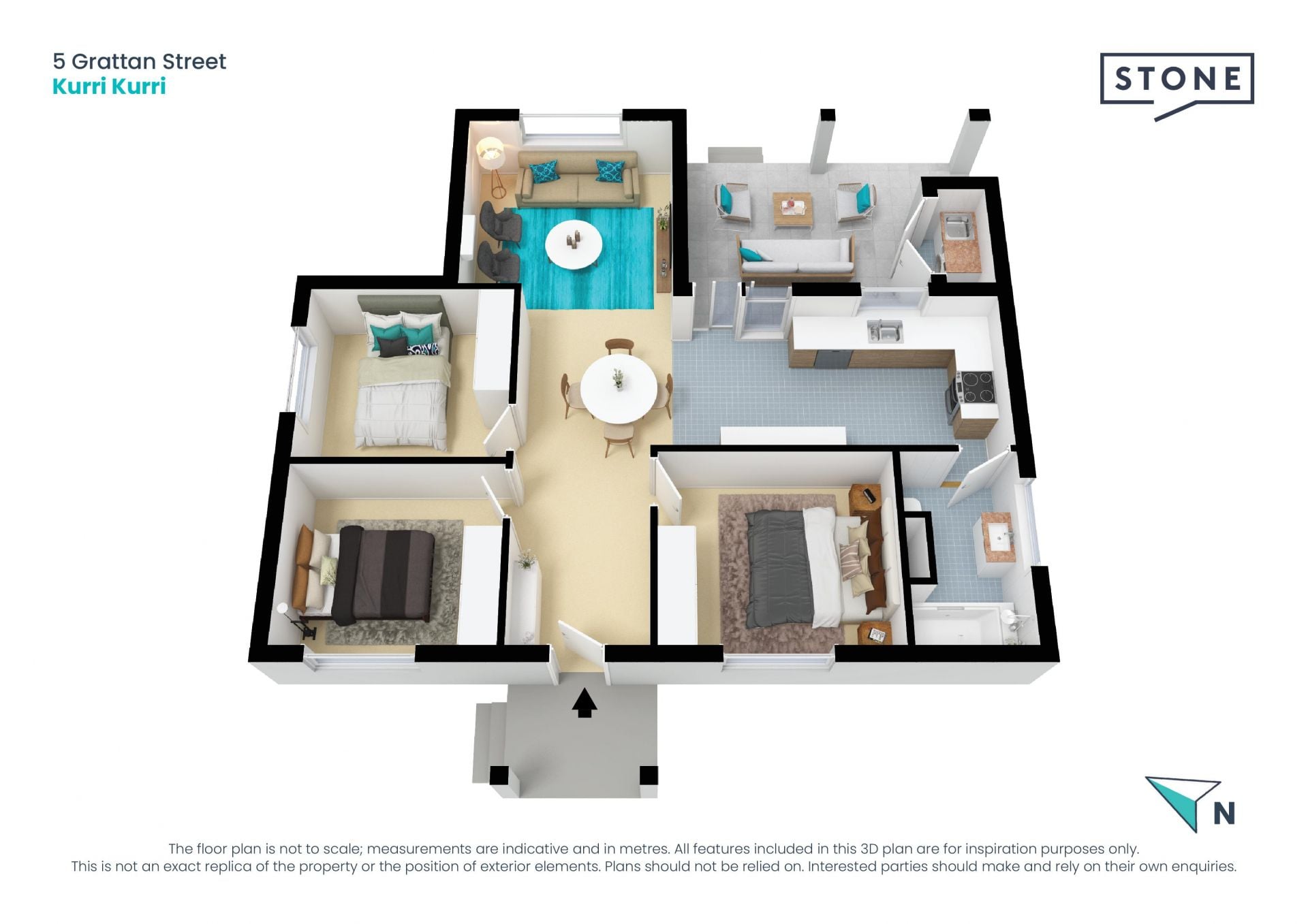 Renovated three bedroom home