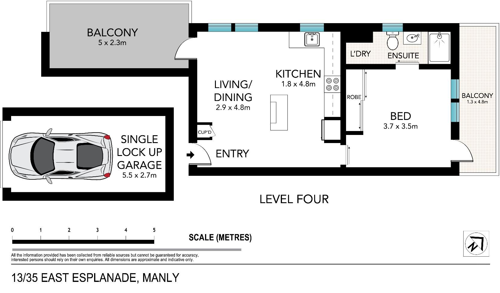 Harbourside designer apartment