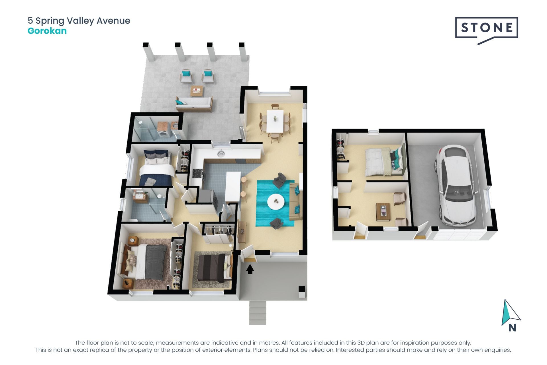 Walking distance to lake and shops