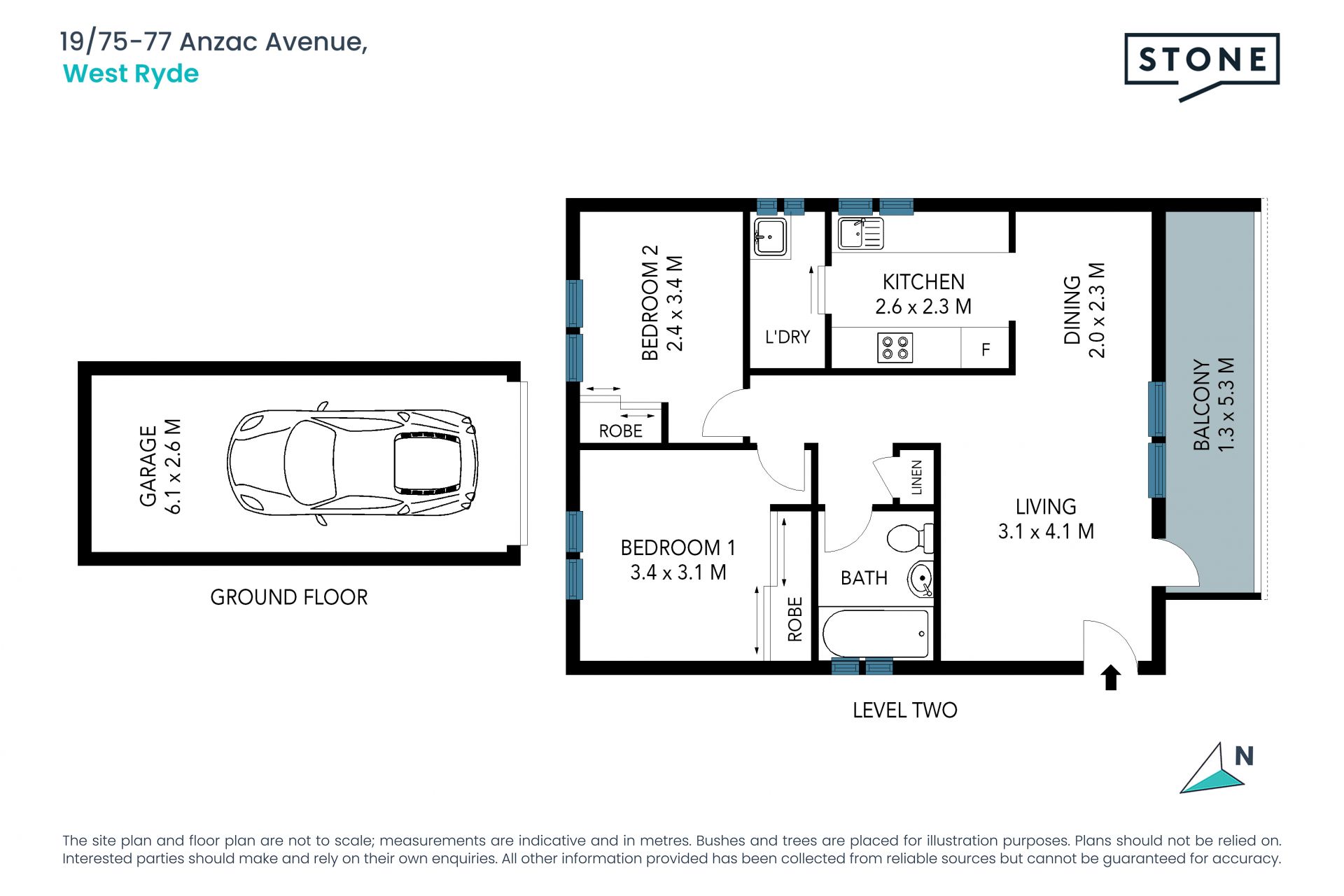 North-Facing Two-Bedroom in Prime Location