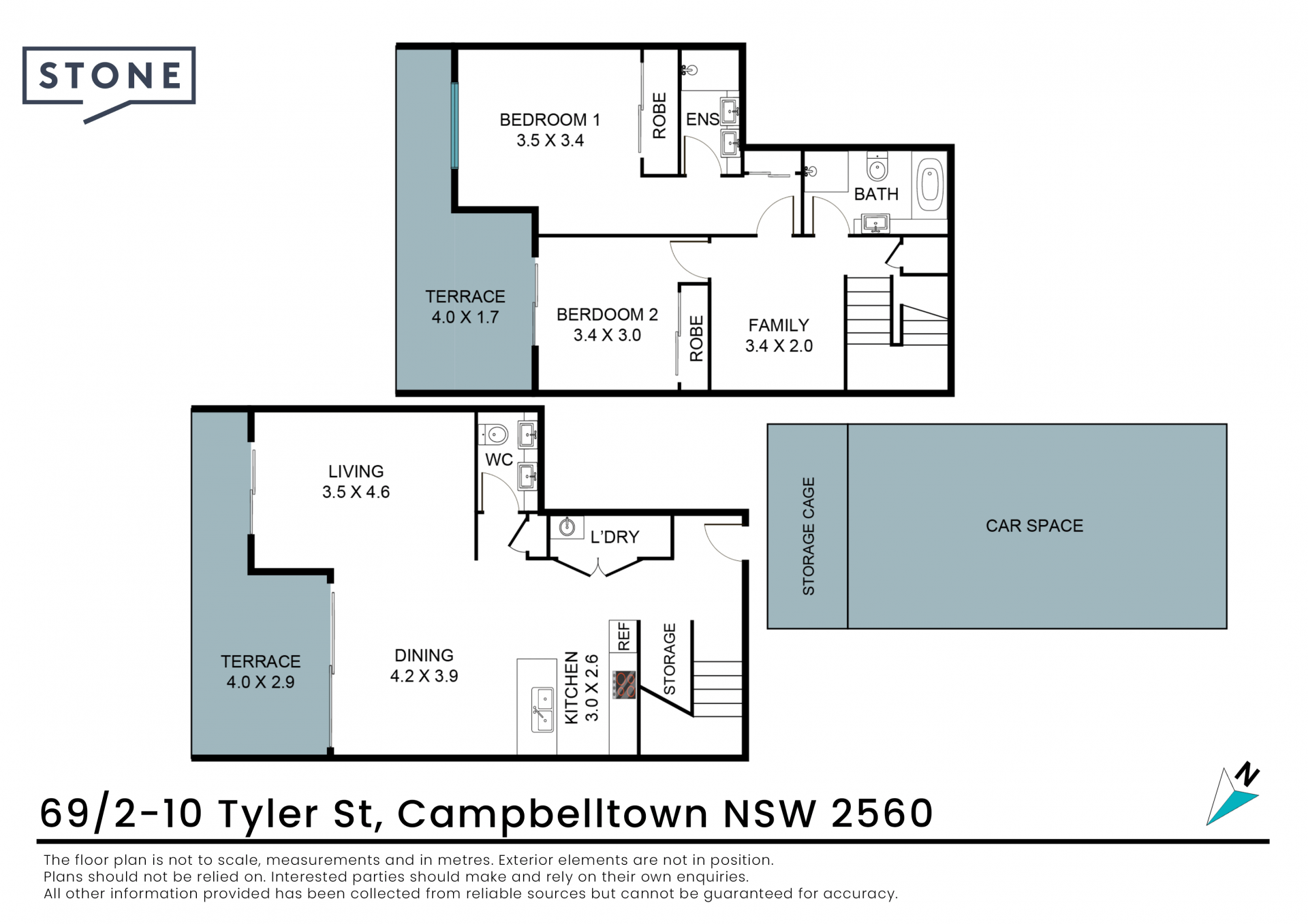 Spacious Two Storey Apartment