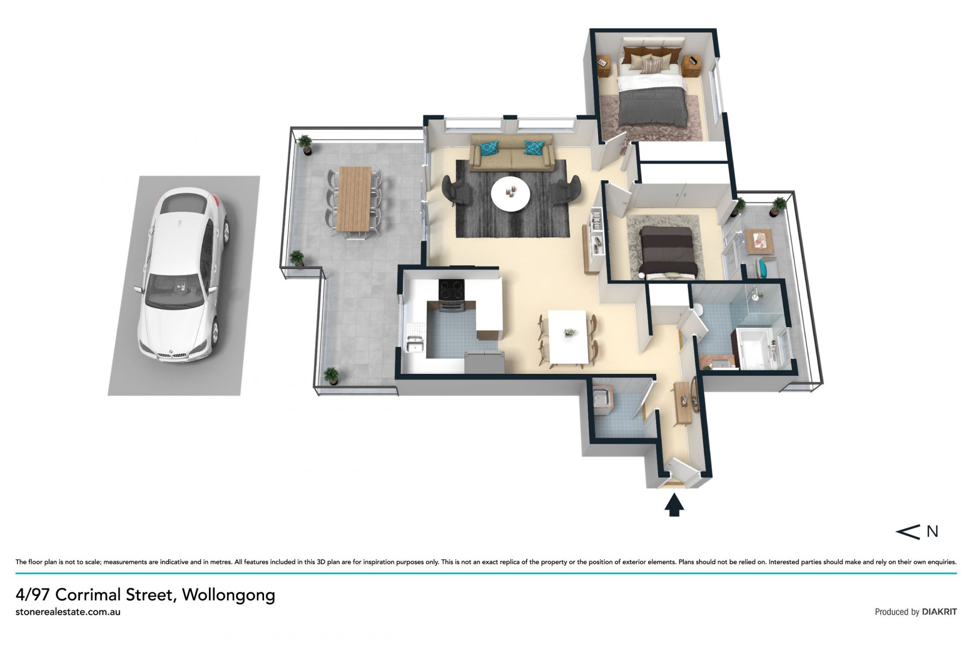 Apartment living, walk to city hub & beach