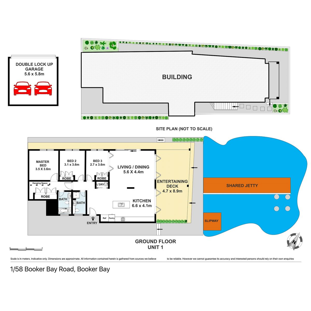 Boating facilities, private berth to comfortably accommodate a 30ft boat