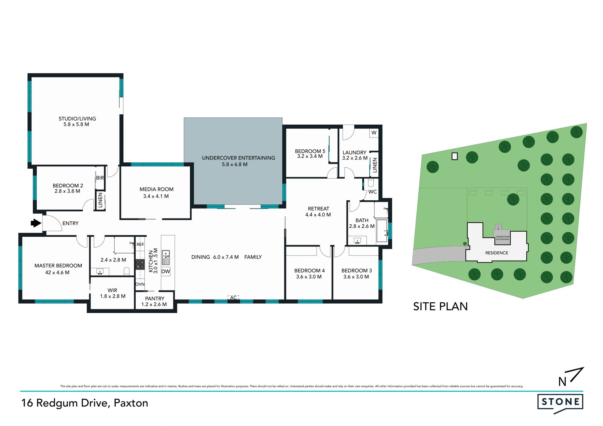 Modern retreat in private village setting