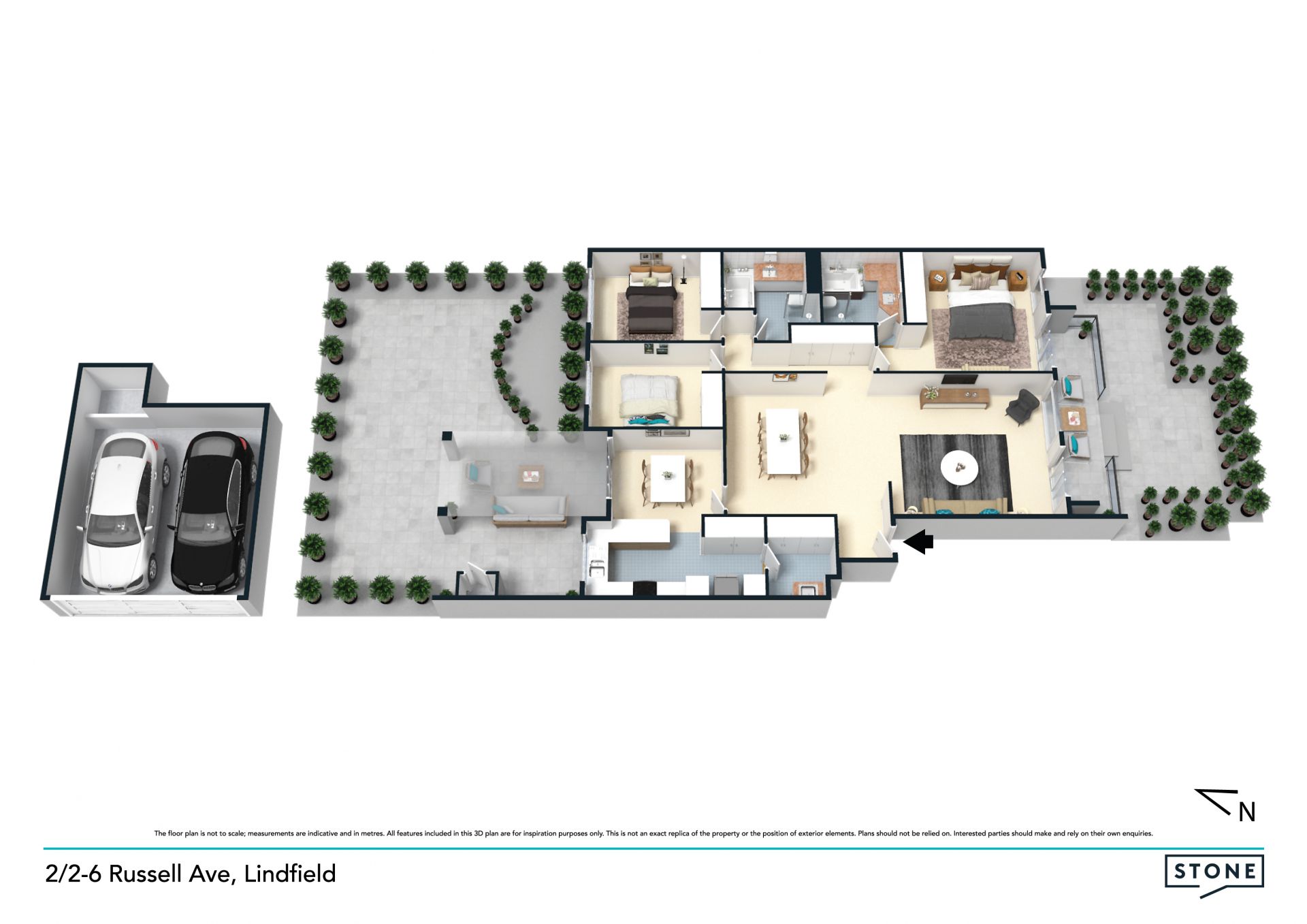 Exceptional garden apartment in premier east side walk rail location
