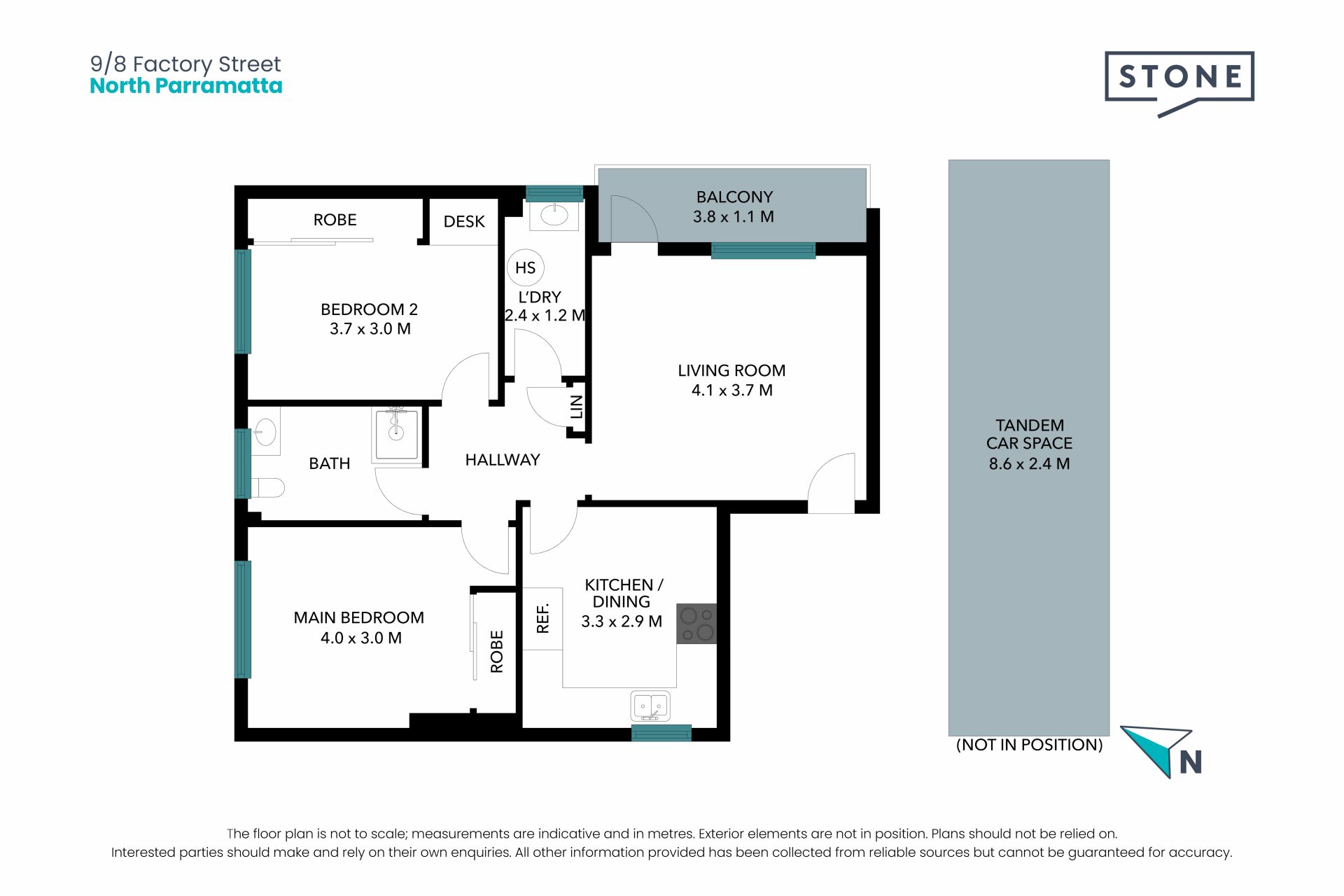 Refreshed Two-Bedroom Apartment in North Parramatta