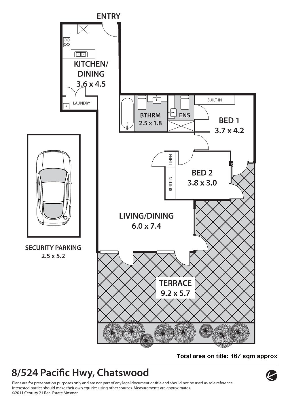 Large Contemporary Floorplan with Big Entertaining Terrace