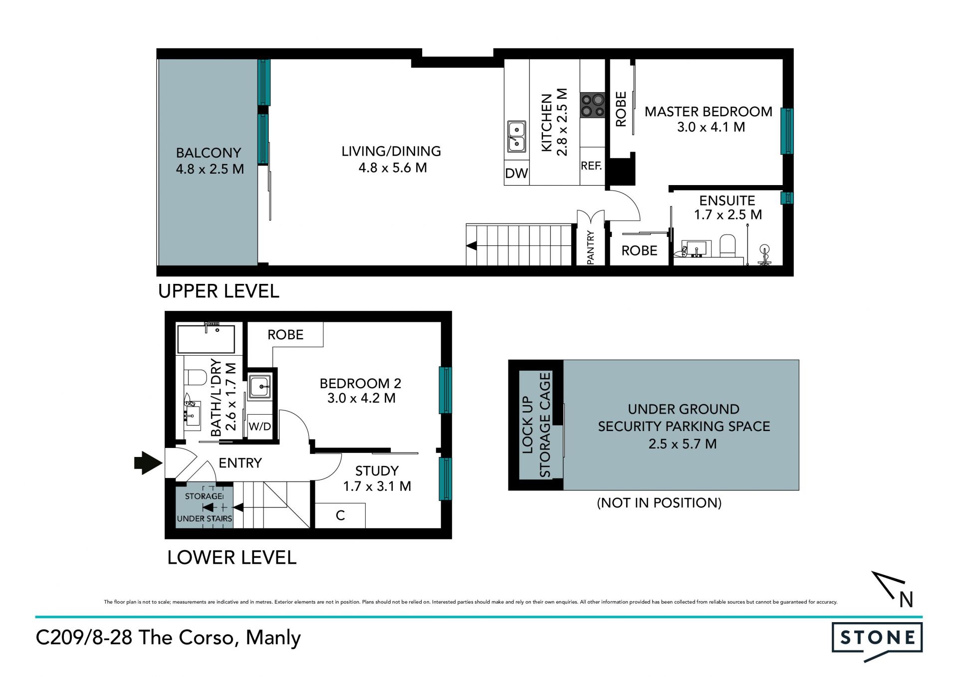 Premium apartment in the village with north terrace
