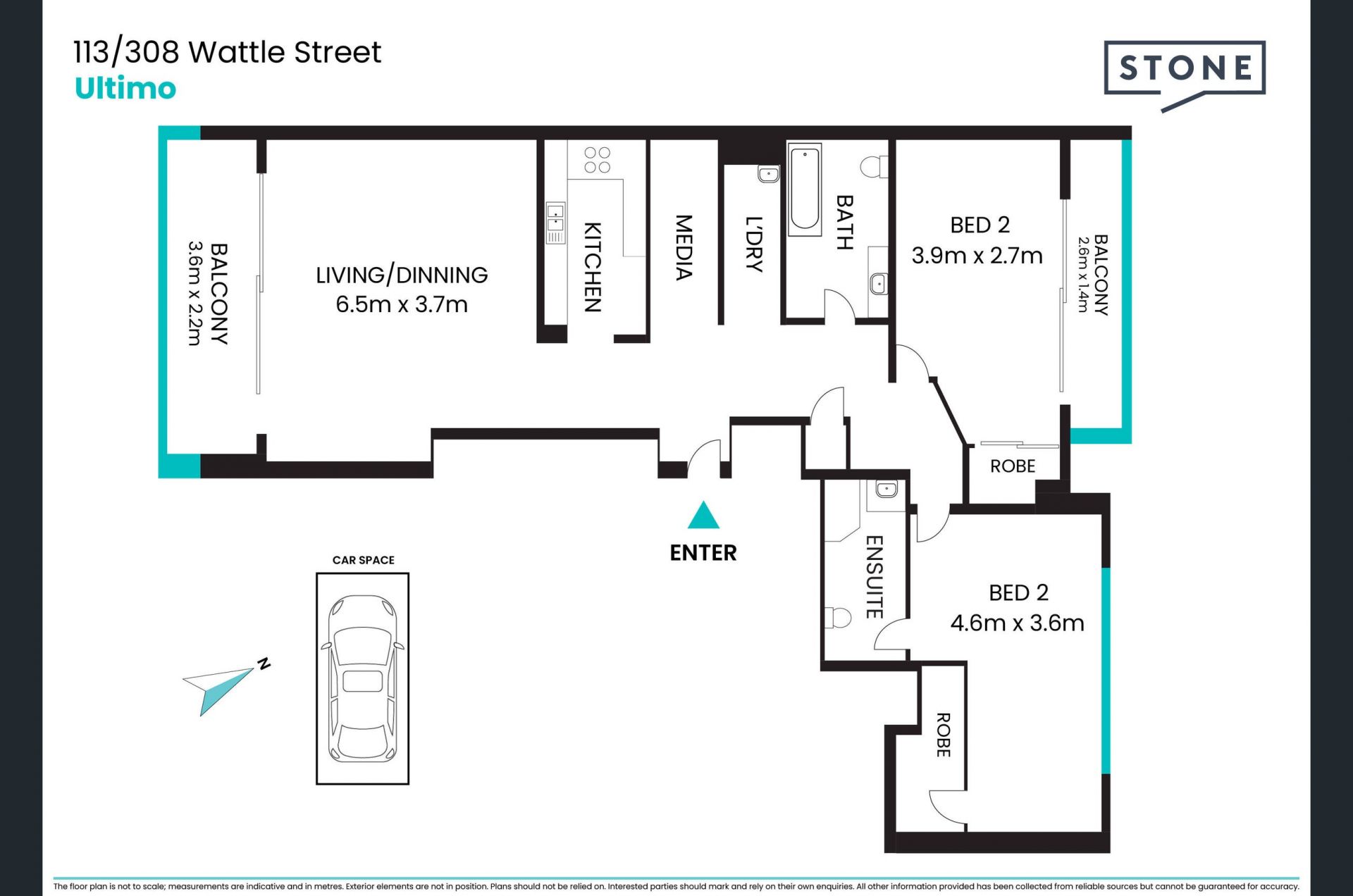 Spacious 2 bedrooms apartment in the prime location of Ultimo