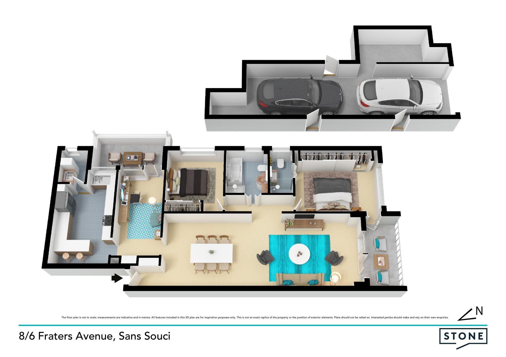 Amazing oversized waterview apartment!