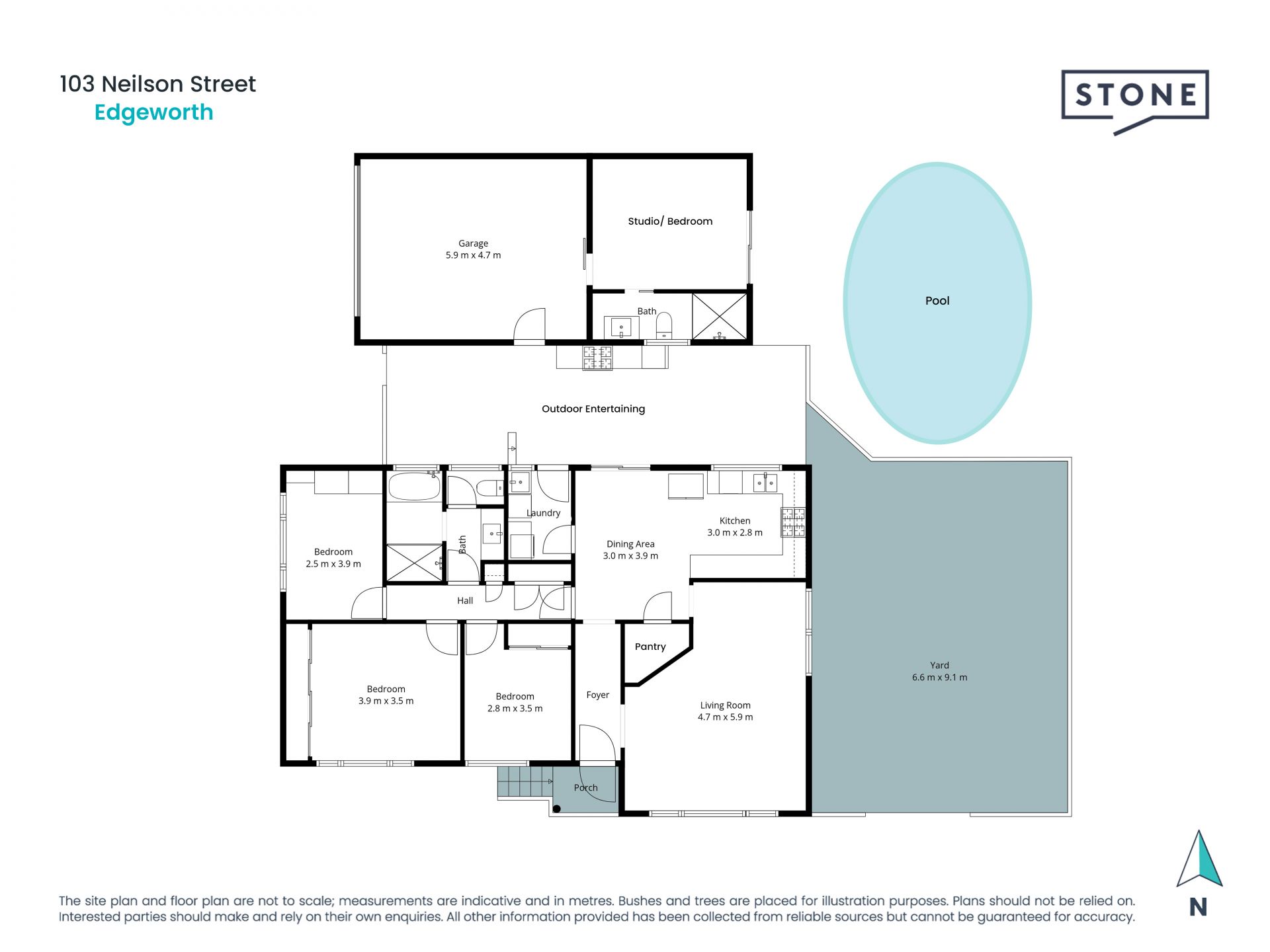 Perfect balance of lifestyle and location with separate studio!