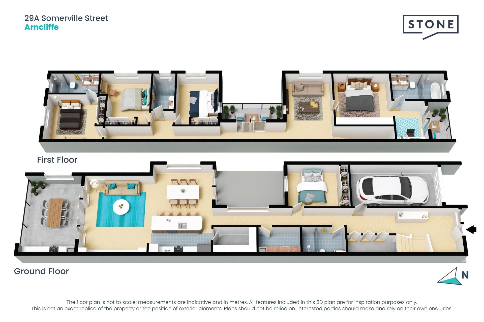 Brand-New Contemporary Duplex with Courtyard & Alfresco Entertaining