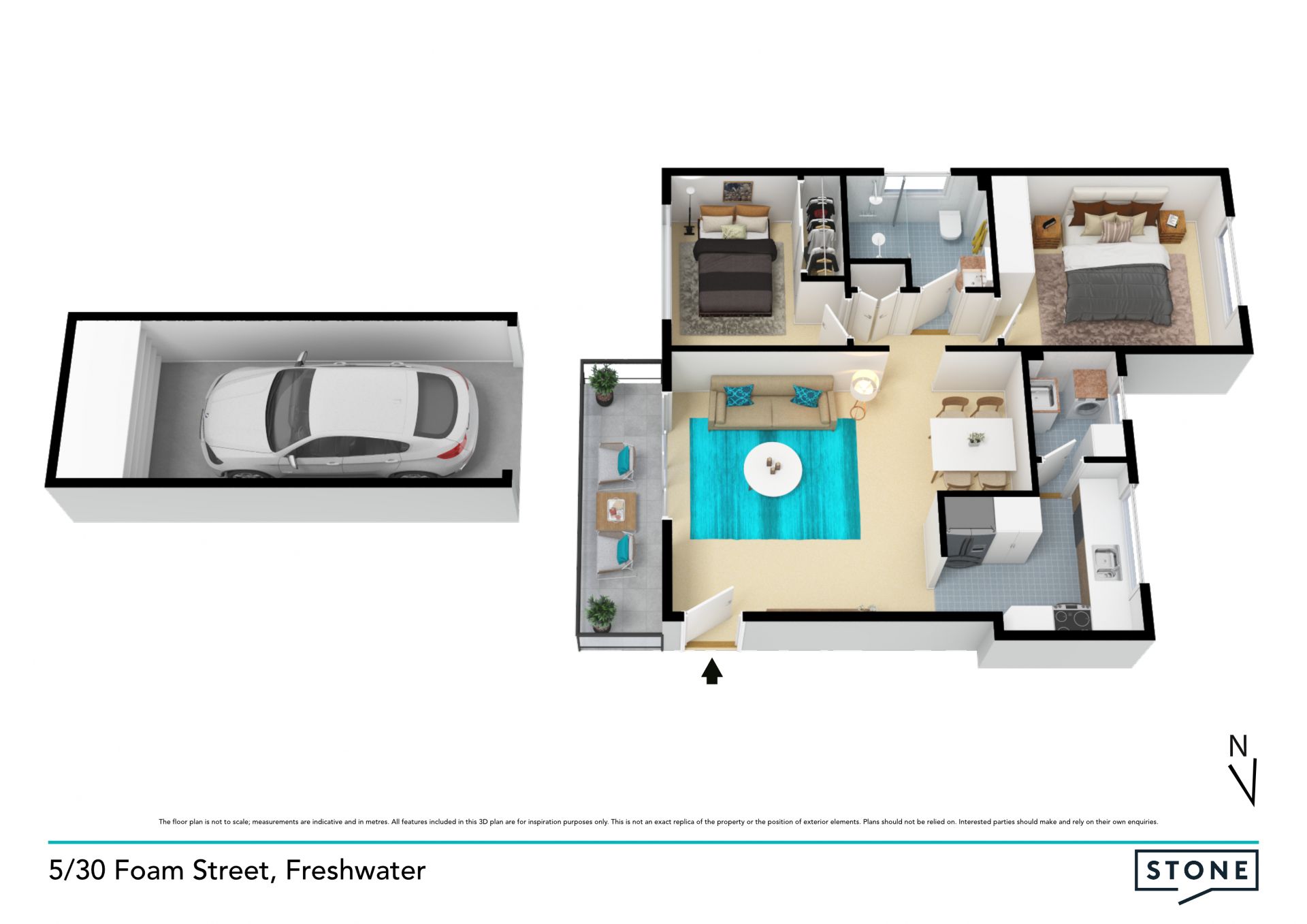 Stylish apartment in premier beachside location
